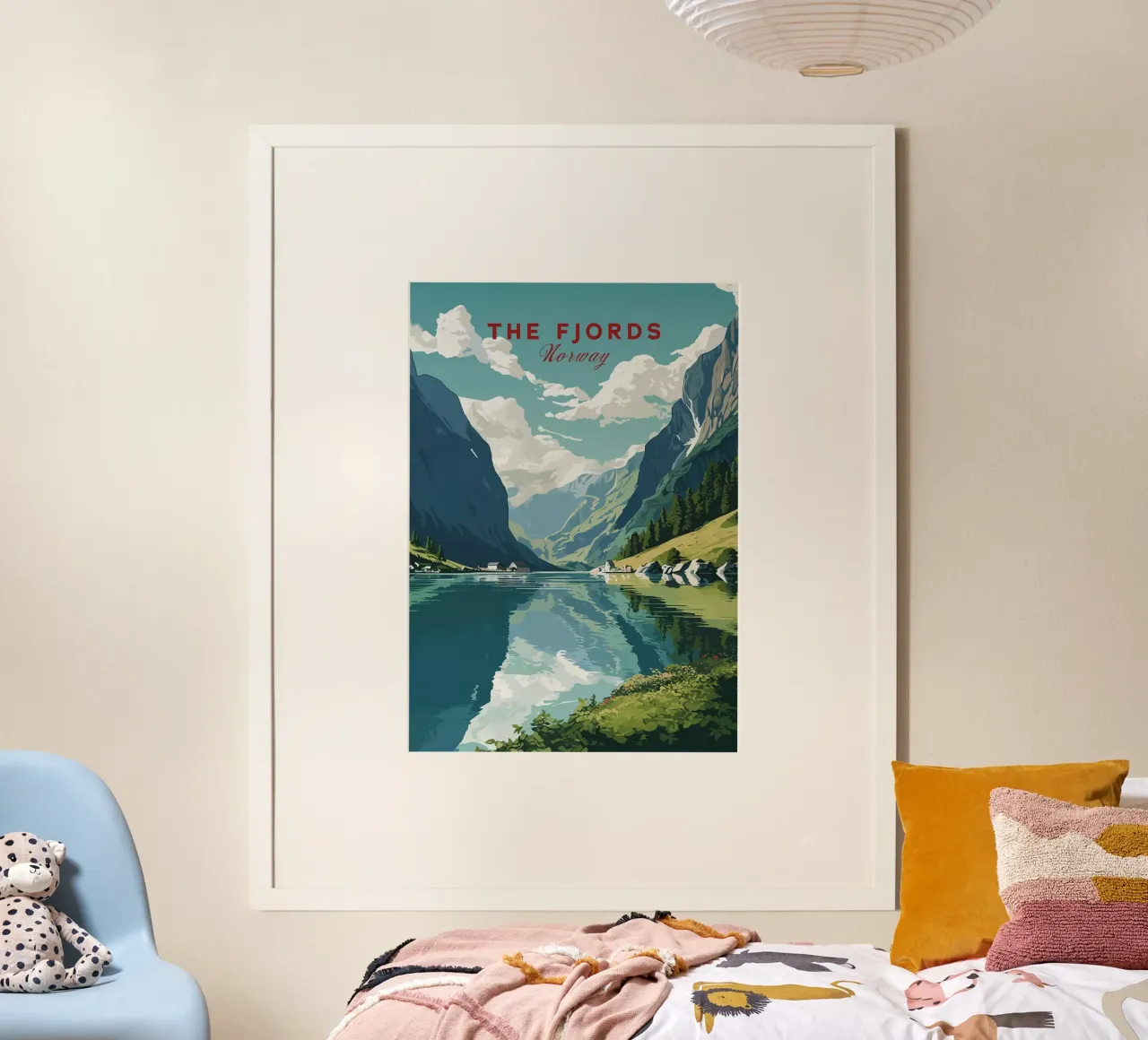 I fiordi, Norvegia poster da Alexandra Peack