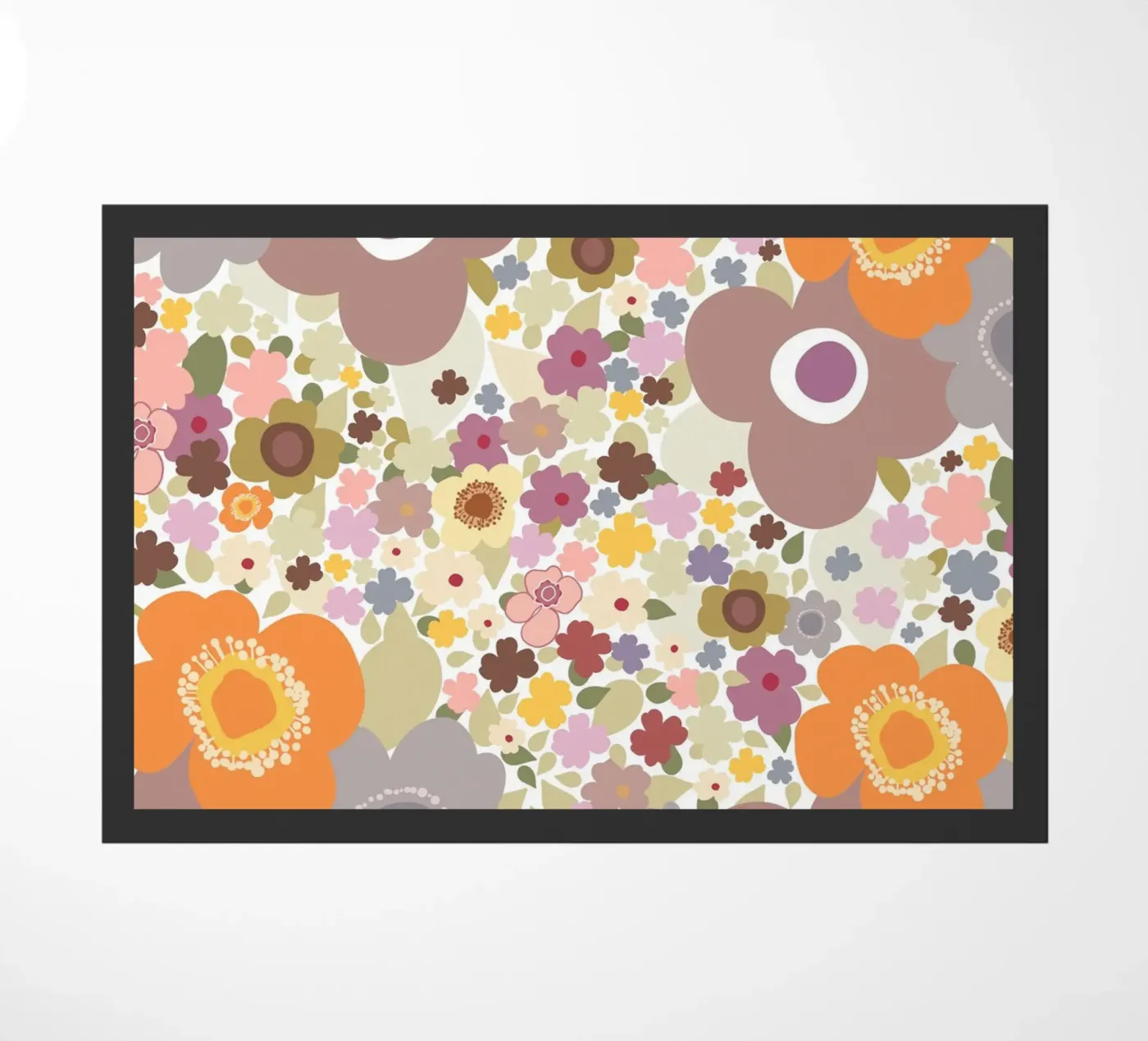 Niedliches Blumenmuster Fußmatte von gulsengunel