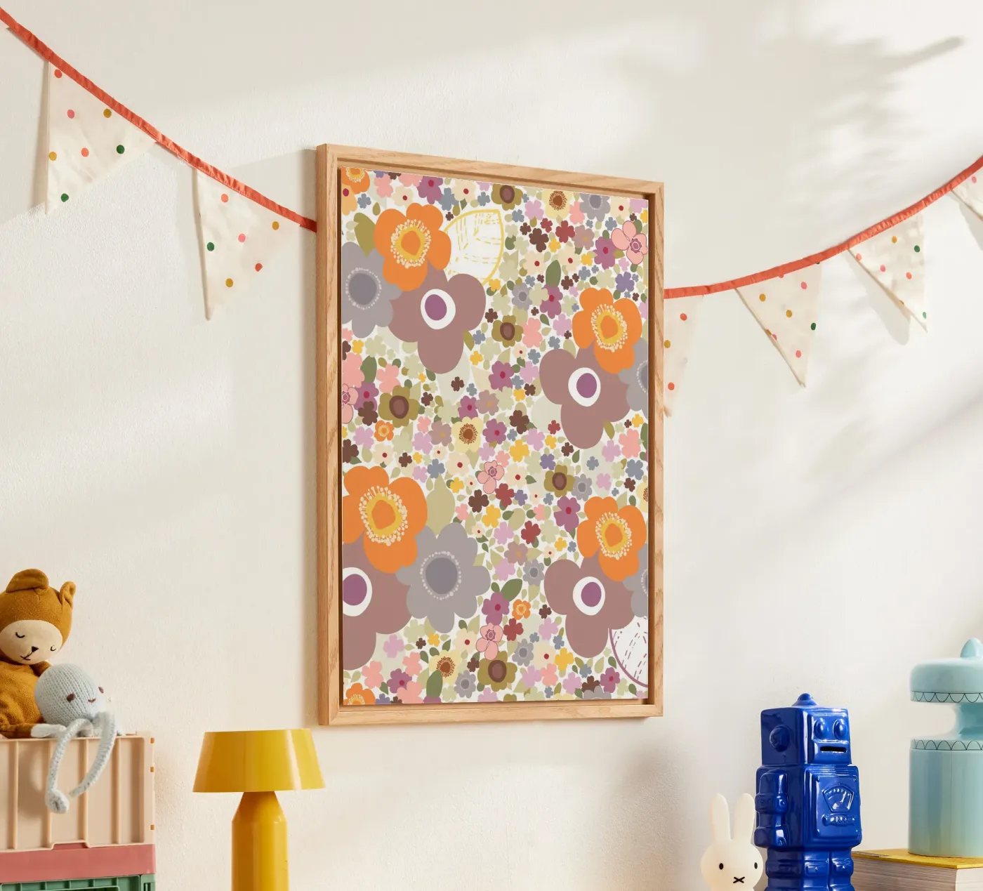 Cute flowers pattern Acryl-Glas von gulsengunel