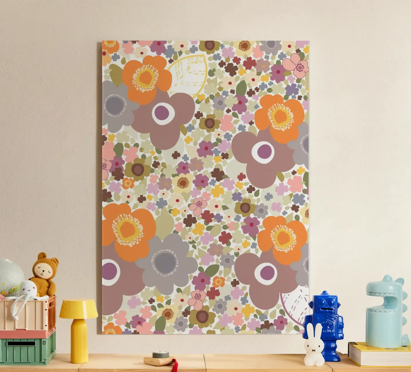 Cute flowers pattern Acryl-Glas von gulsengunel