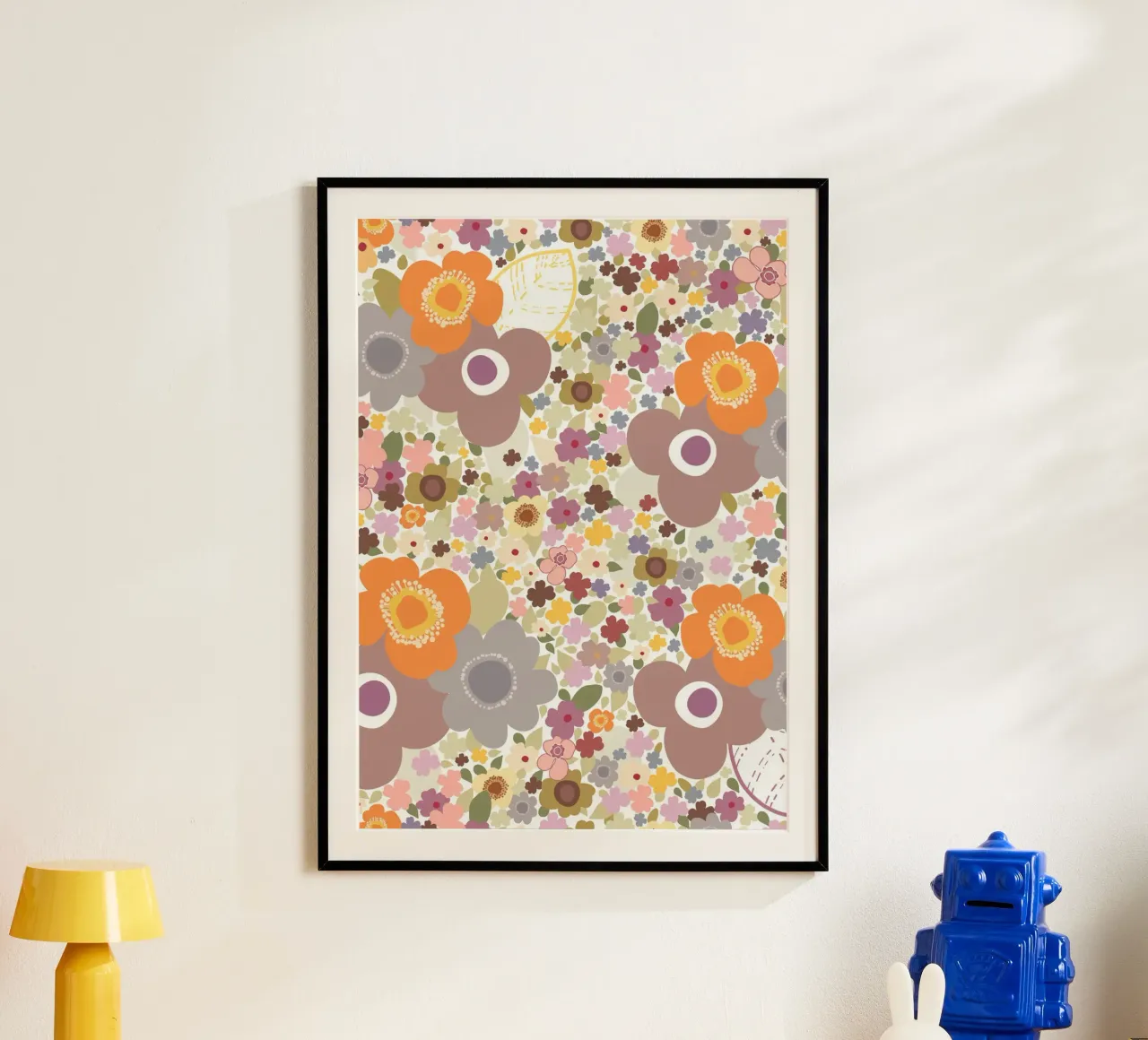 Cute flowers pattern poster by gulsengunel