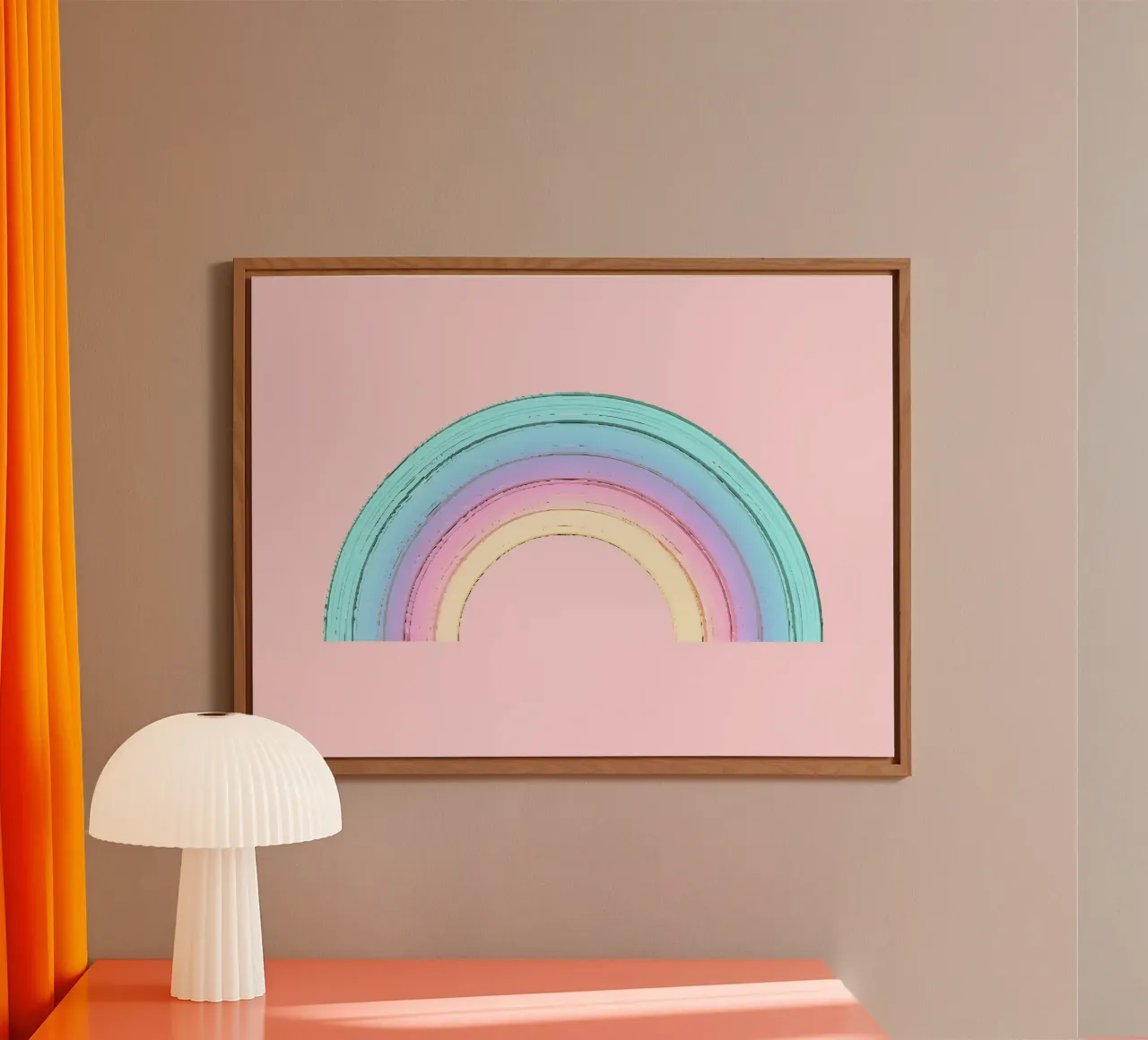 Stravagante arcobaleno dipinto alluminio dibond da cafelab