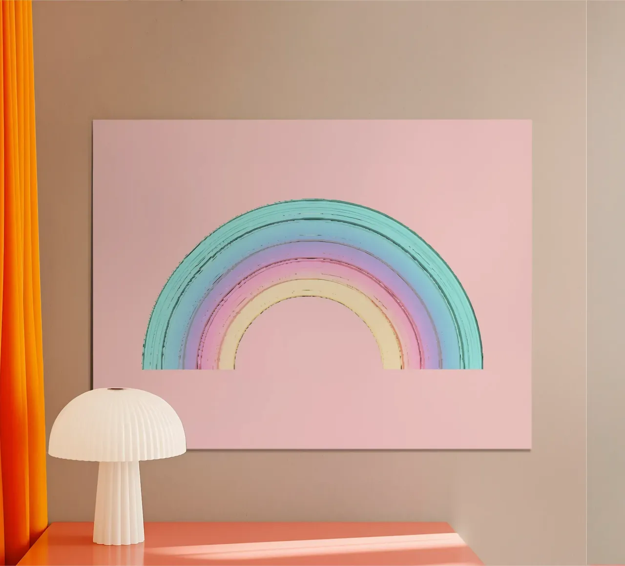 Stravagante arcobaleno dipinto carta hahnemühle da cafelab