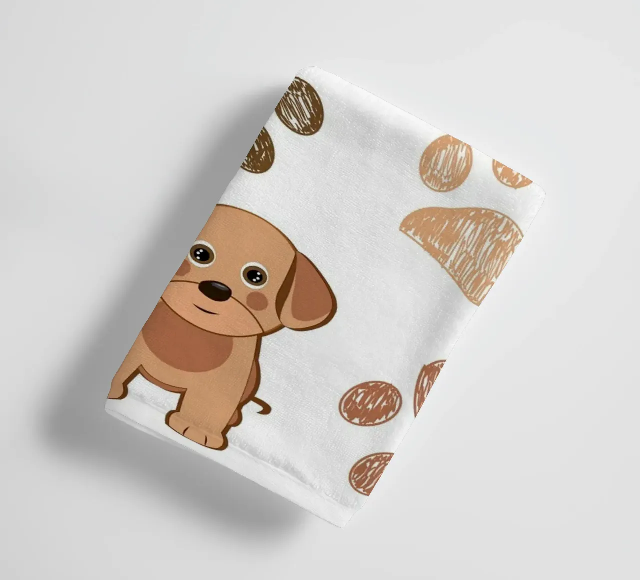 Cane con impronte di zampe asciugamano da bagno da gulsengunel