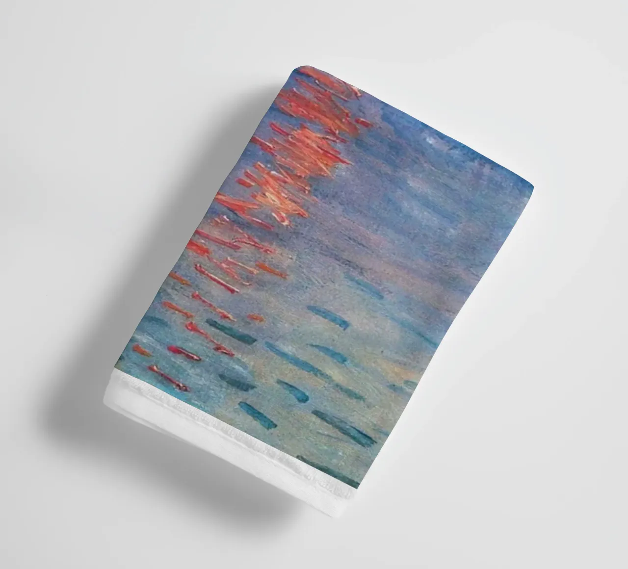 view of the port of le have,france,at sunrise towel by SMG Store
