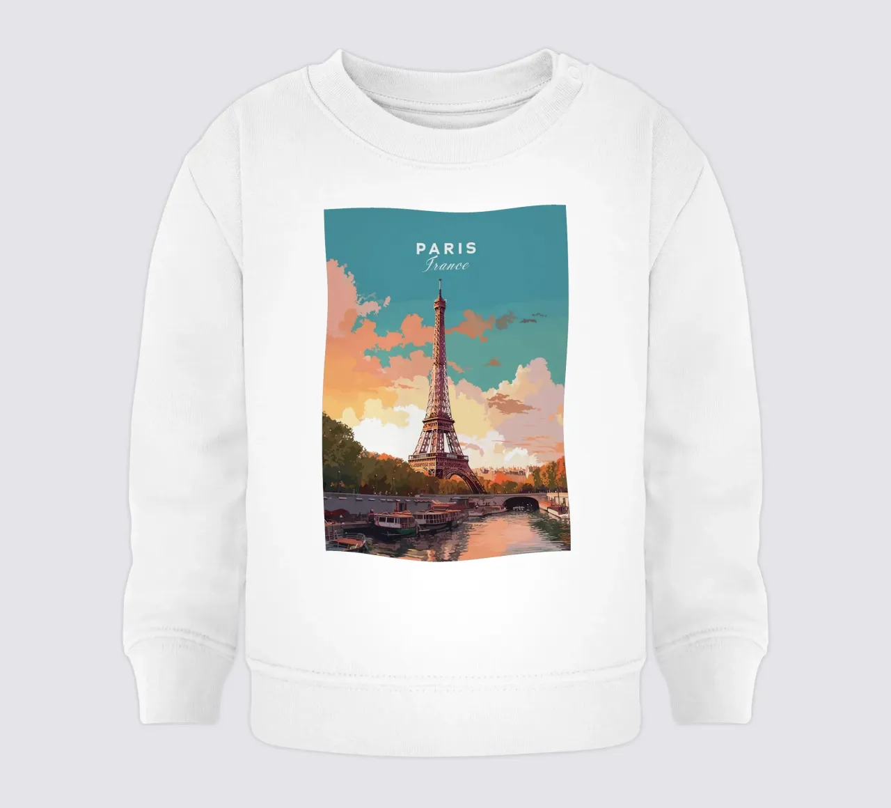 Torre Eiffel, Parigi felpa neonato da Alexandra Peack