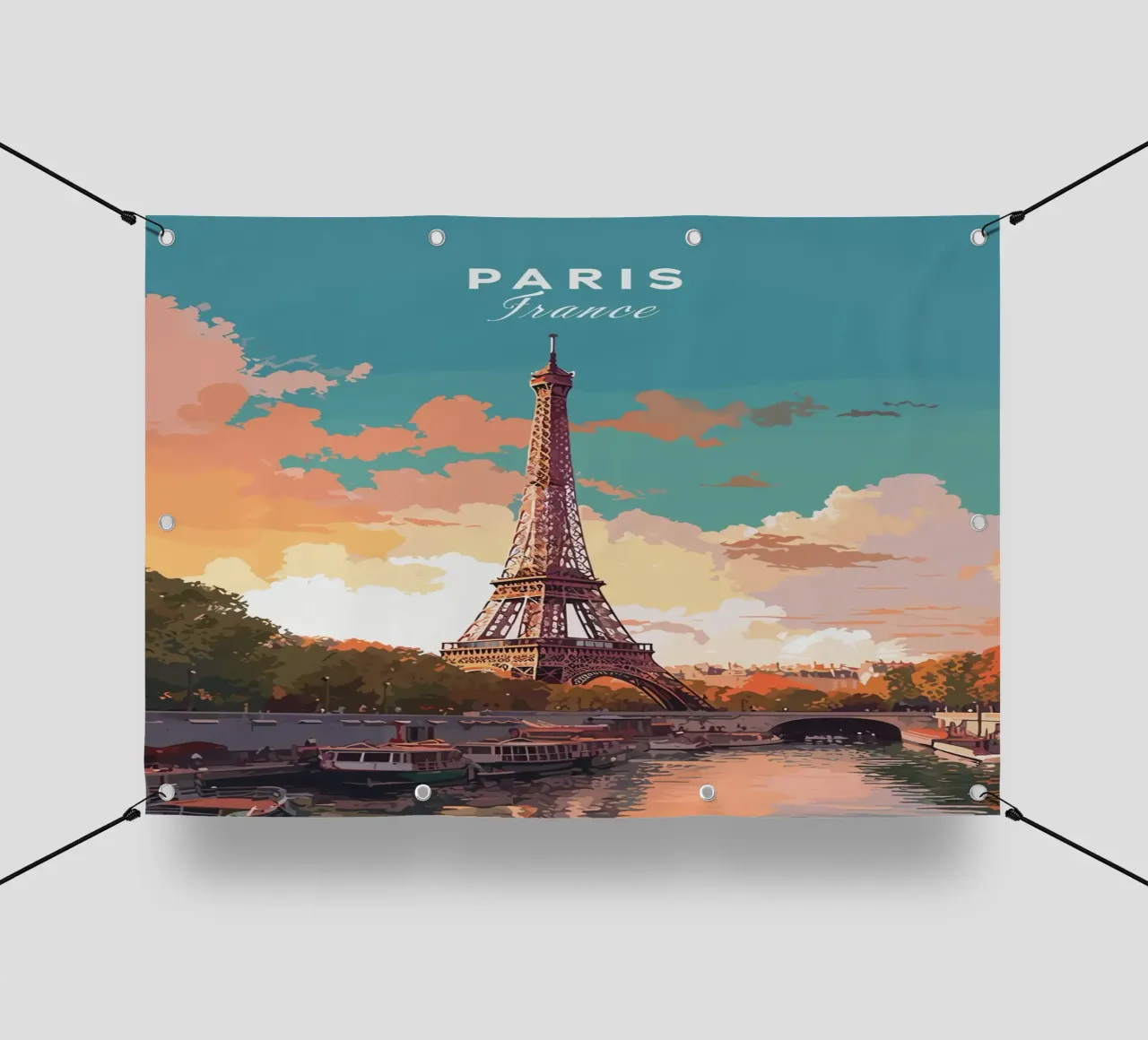 Torre Eiffel, Parigi telo in pvc da Alexandra Peack