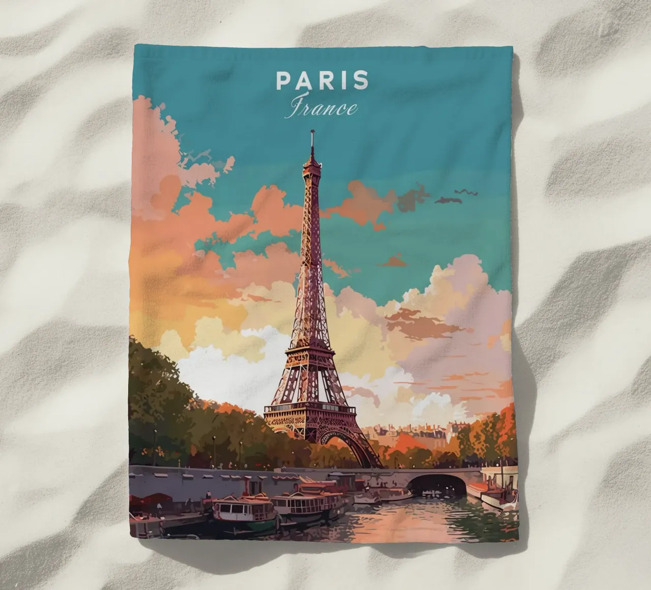 Torre Eiffel, Parigi telo mare da Alexandra Peack