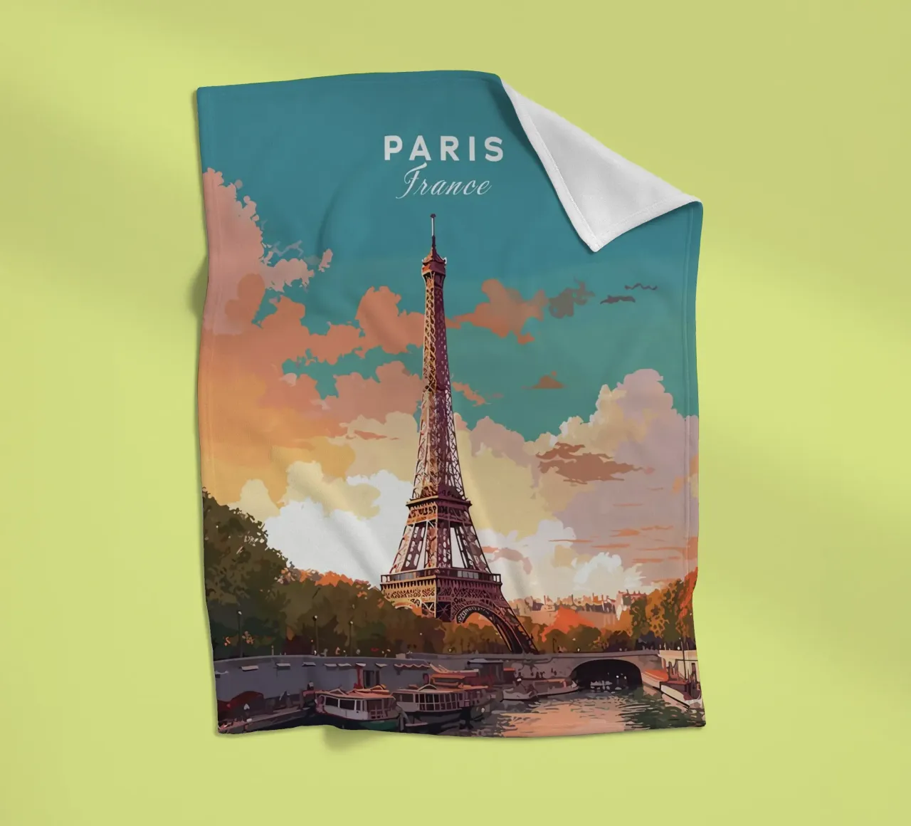 Torre Eiffel, Parigi coperta in pile da Alexandra Peack