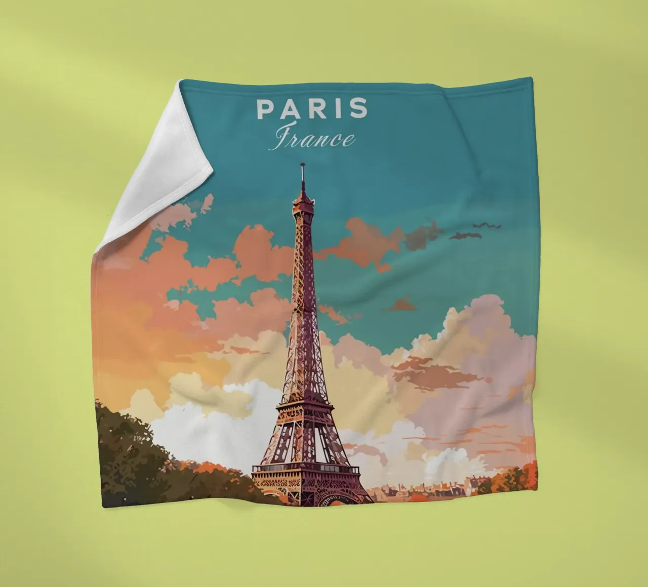 Torre Eiffel, Parigi coperta in pile da Alexandra Peack