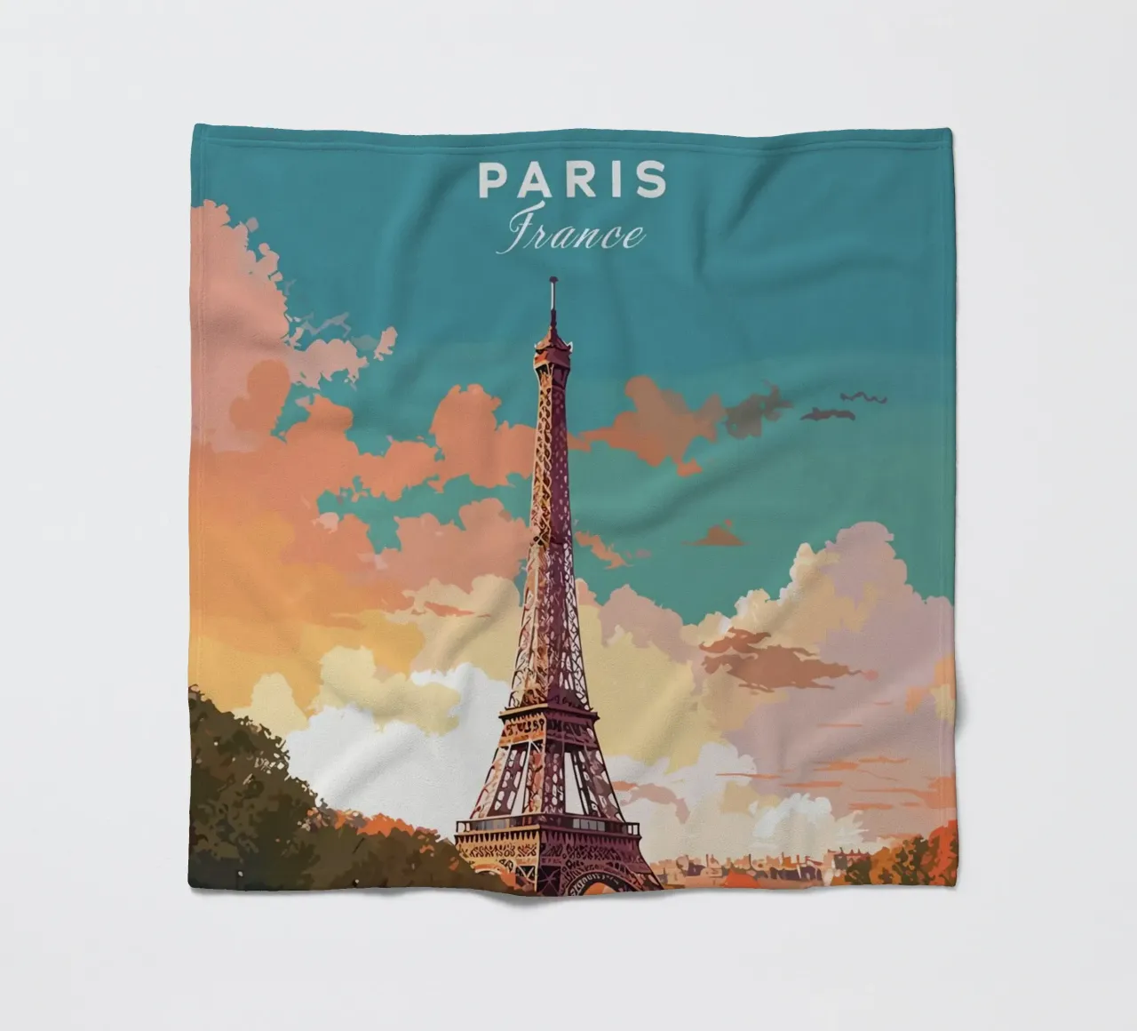 Torre Eiffel, Parigi coperta in pile da Alexandra Peack