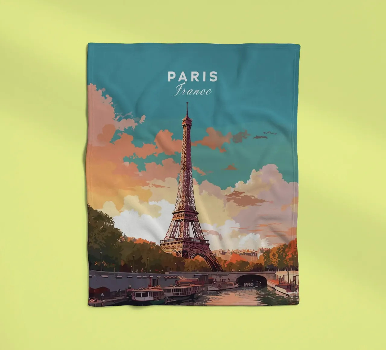 Torre Eiffel, Parigi coperta in pile da Alexandra Peack
