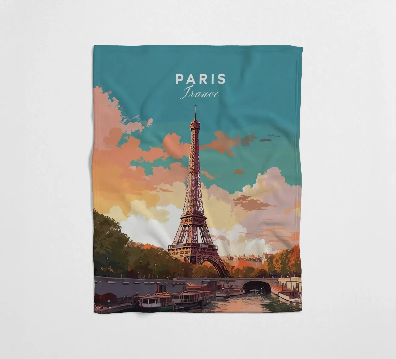 Torre Eiffel, Parigi coperta in pile da Alexandra Peack