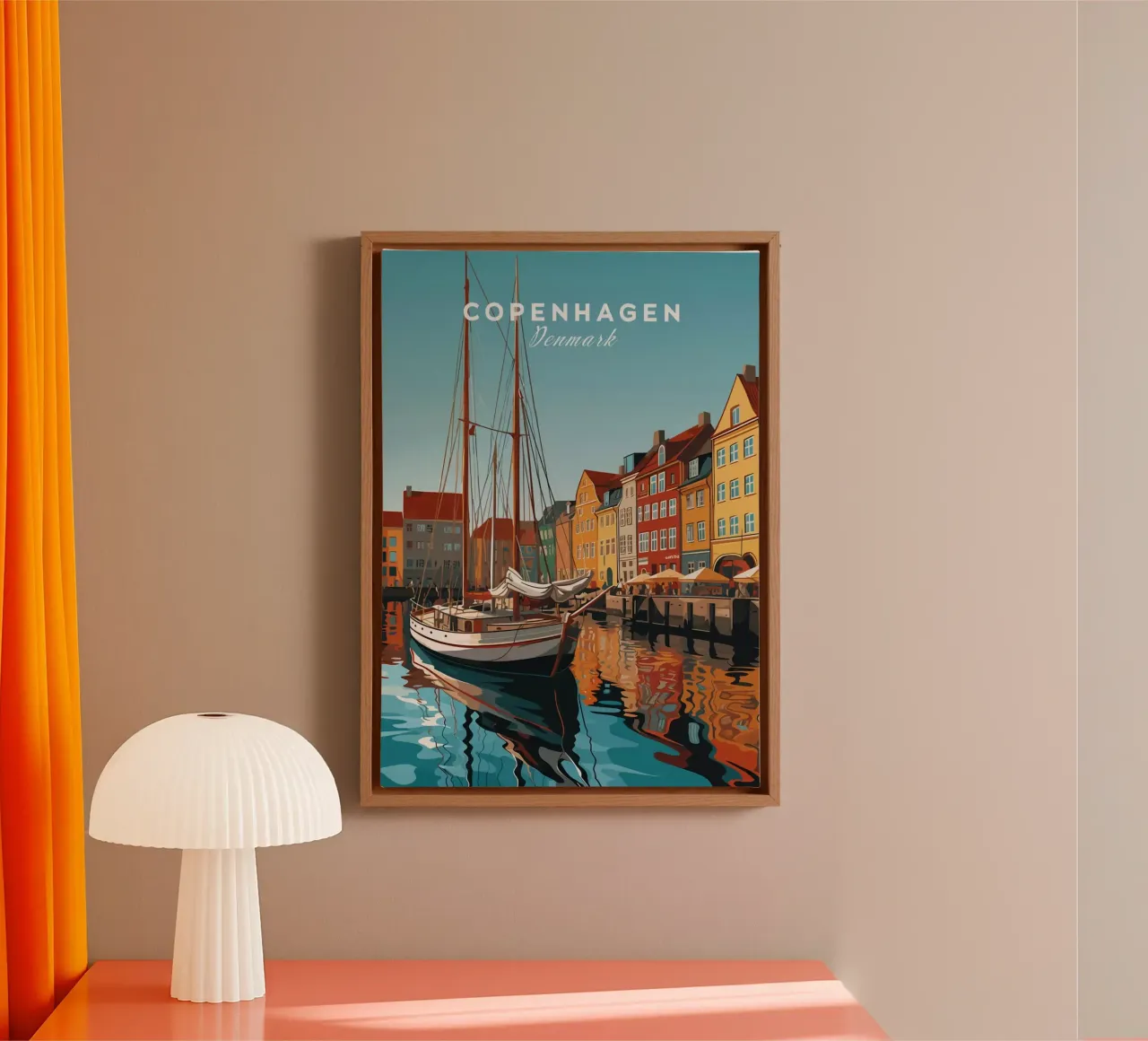 Copenhagen, Denmark canvas by Alexandra Peack