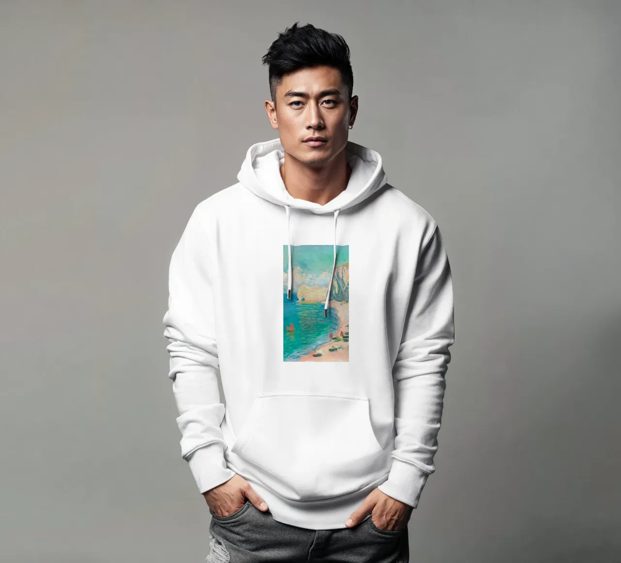 panorama iconico con scogliere calcaree felpa con cappuccio da SMG Store
