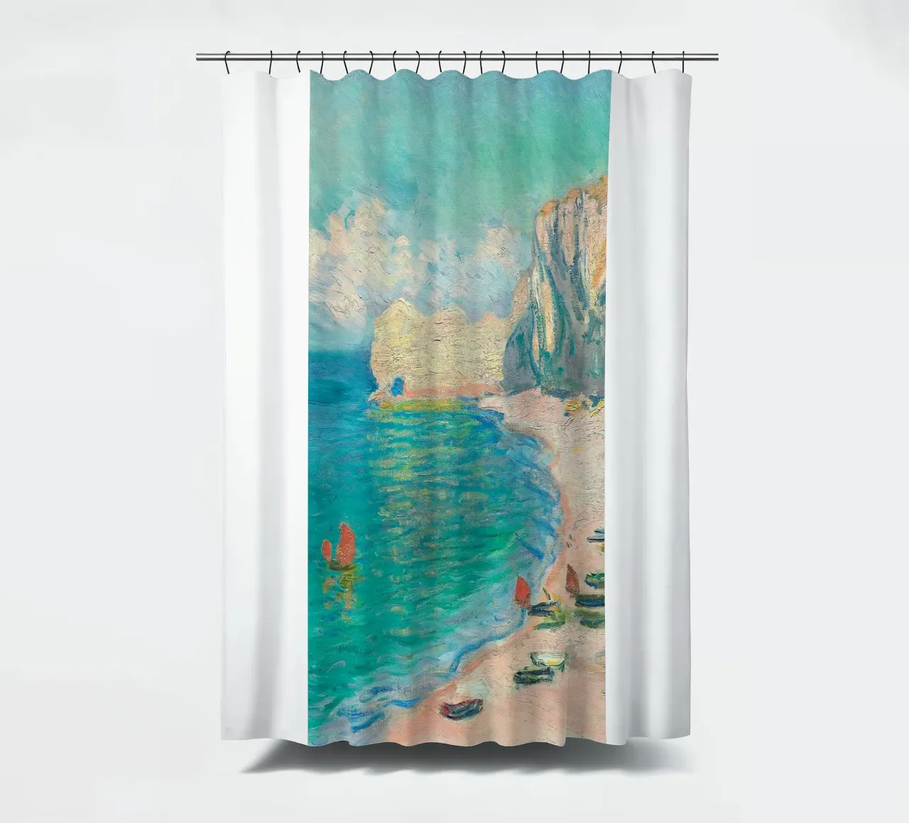 panorama iconico con scogliere calcaree tenda da doccia da SMG Store
