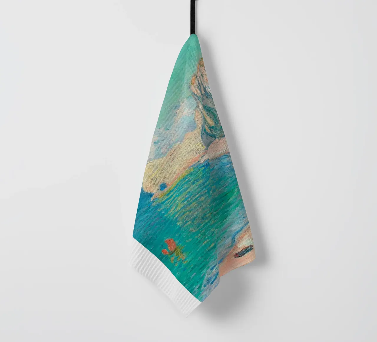 iconicview with limestone cliffs tea towel by SMG Store