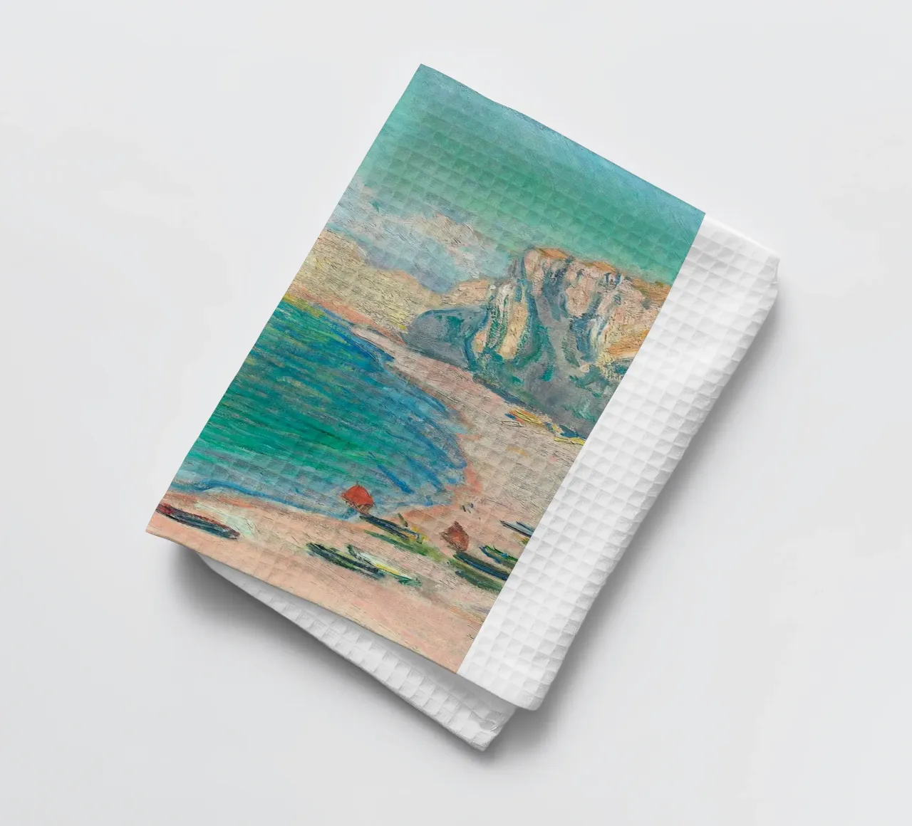 iconicview with limestone cliffs tea towel by SMG Store