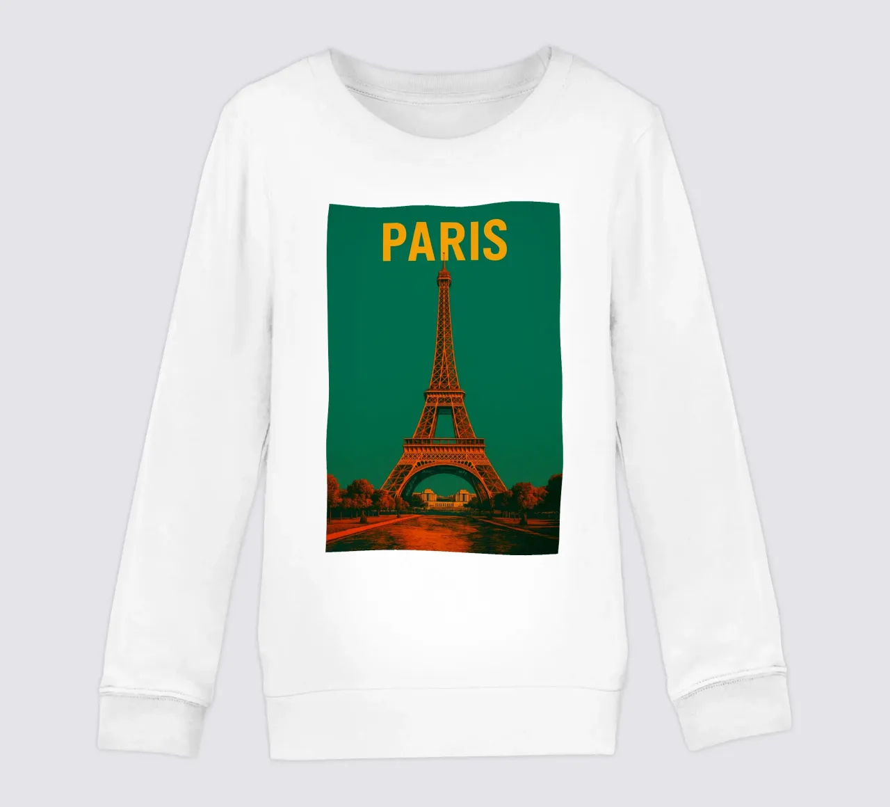 Vintage Eiffel Tower, Paris kids sweatshirt by Vintage Travelers