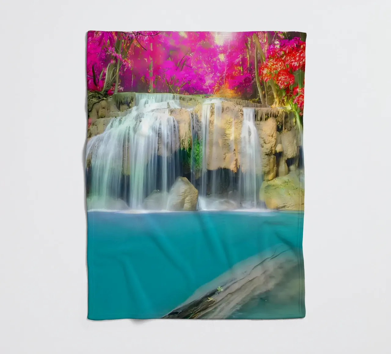cascata foresta rocce alberi coperta in pile da MountainShop