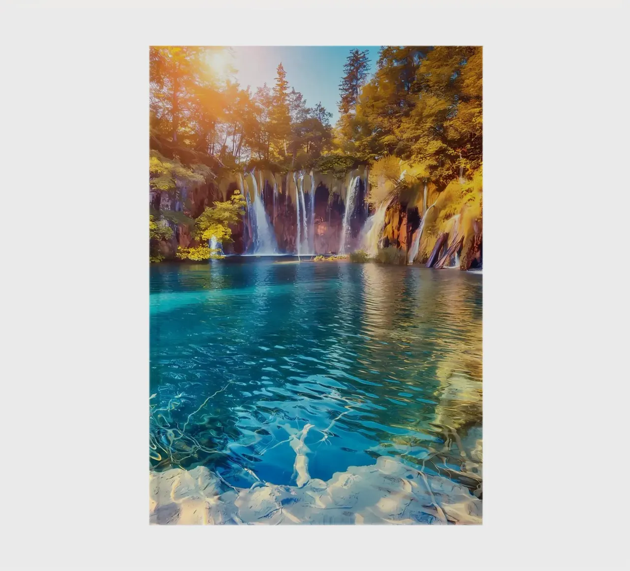 waterfall lake forest notebook by MountainShop