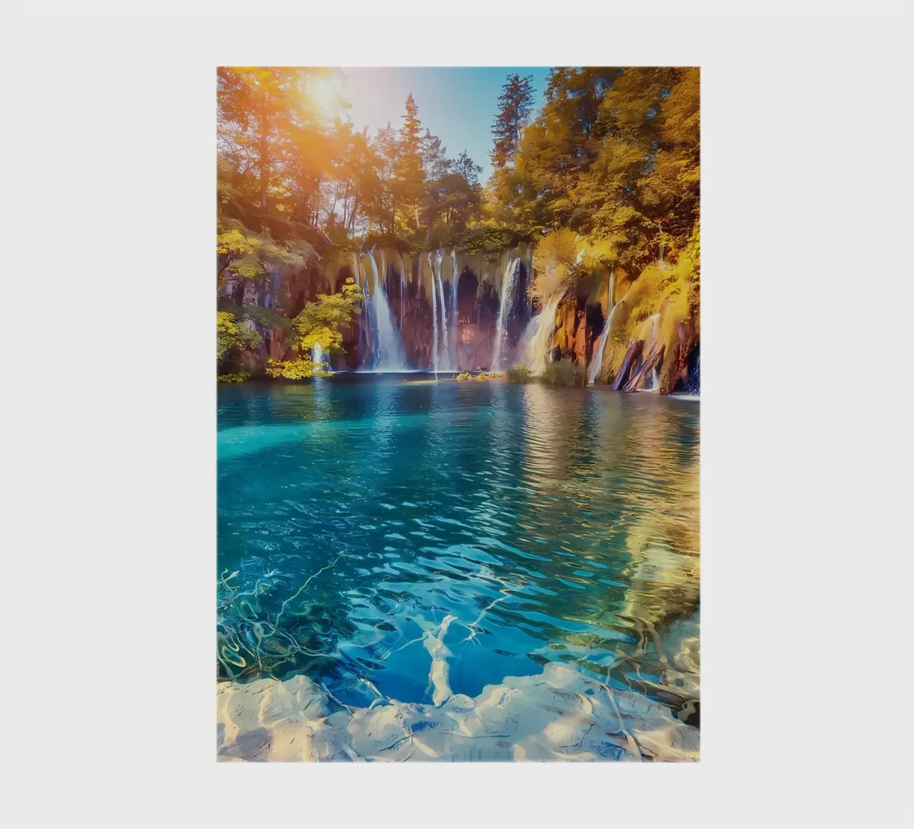 waterfall lake forest notebook by MountainShop