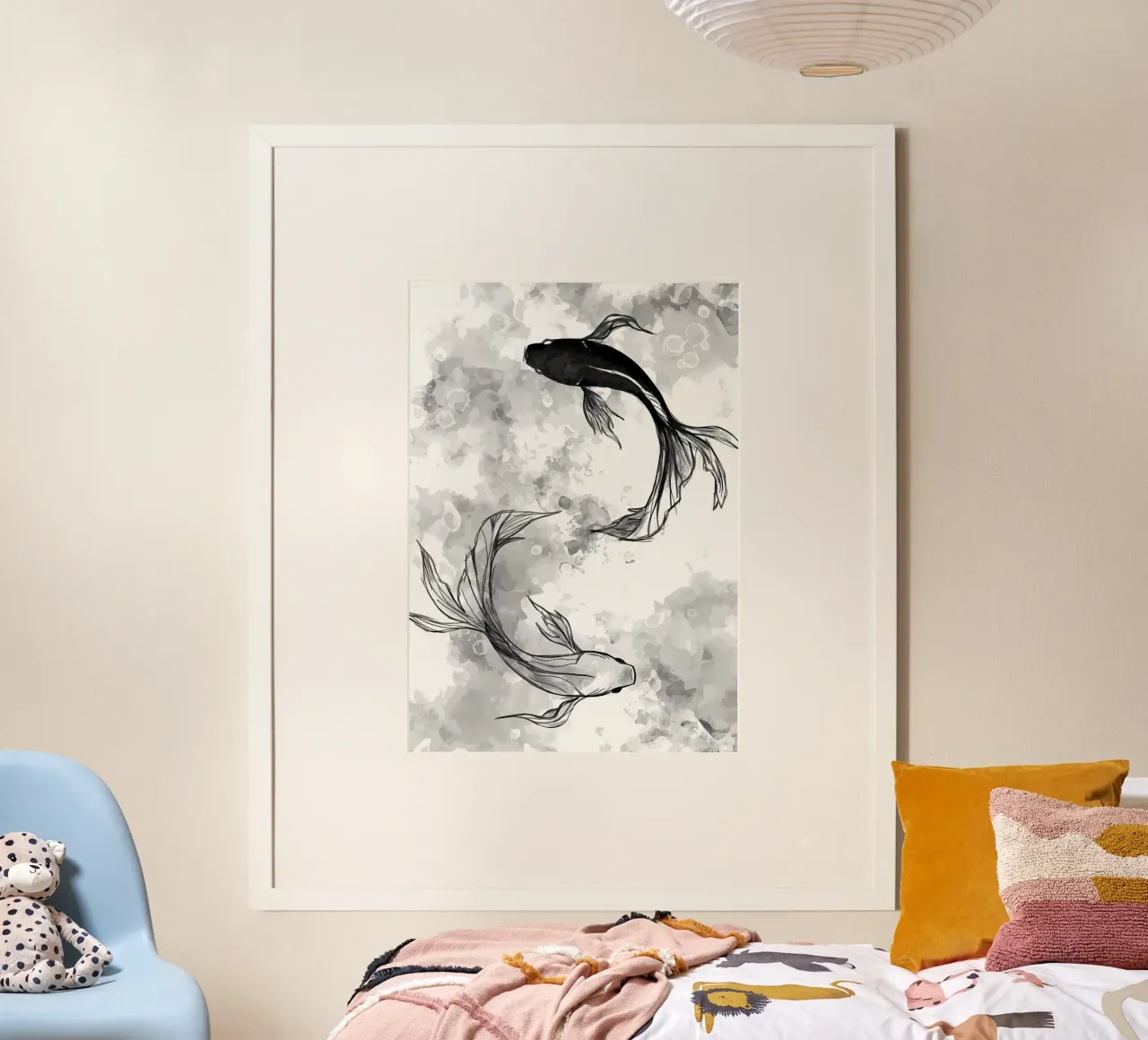 pesce koi acqua acquatica carta hahnemühle da MountainShop