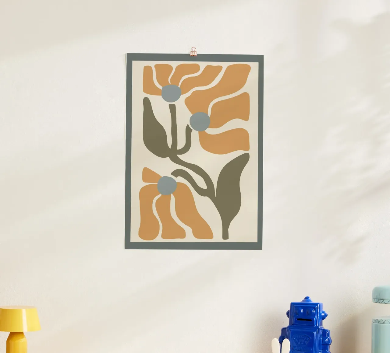 Minimalistisch Abstract Boho Golvend Bloemig hahnemühle van E Cannon