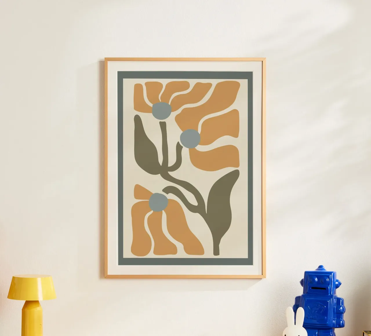 Minimalistisch Abstract Boho Golvend Bloemig hahnemühle van E Cannon