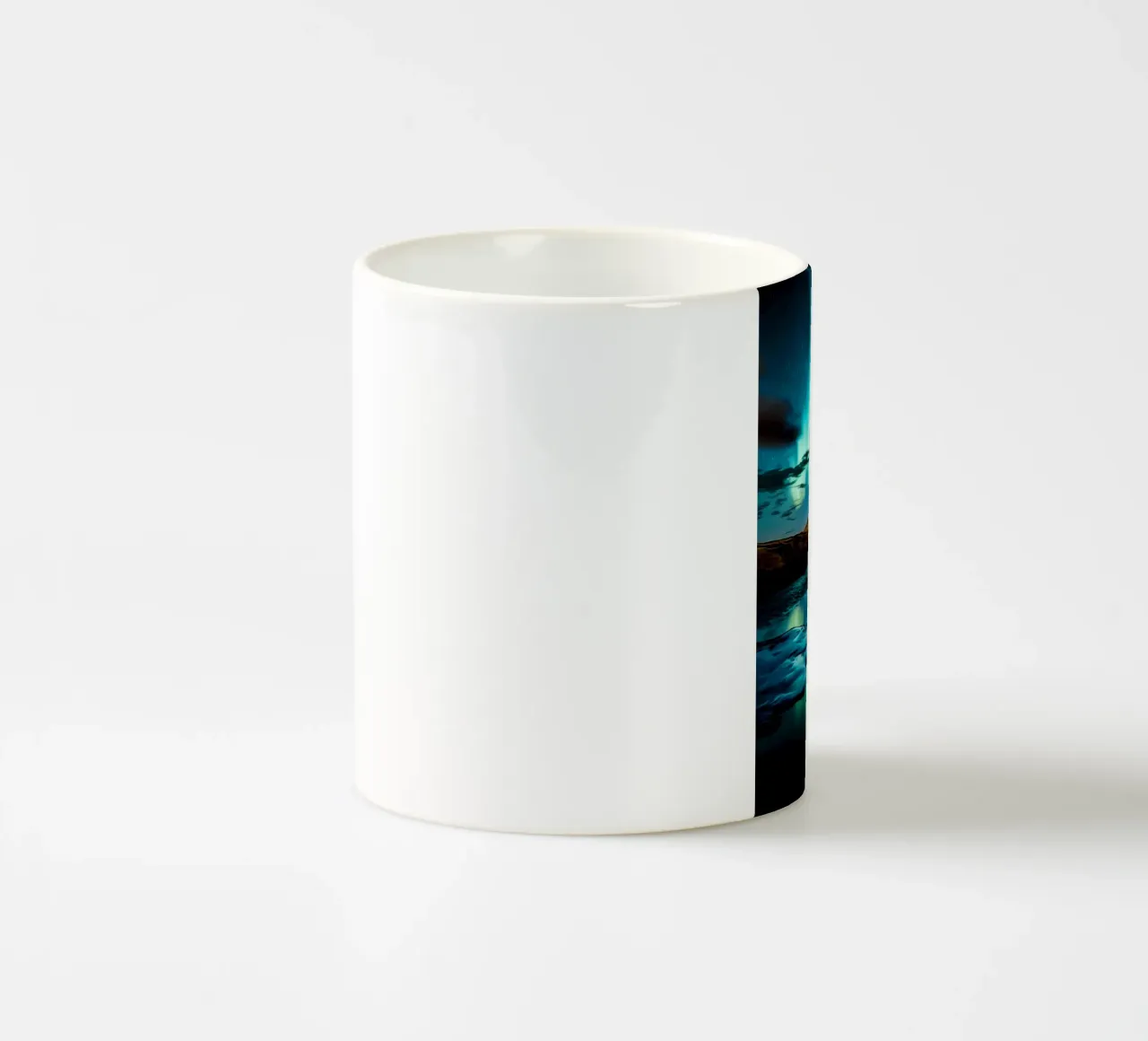 luci del nord aurora-borealis tazza in ceramica da Jennifer R Spyhalski