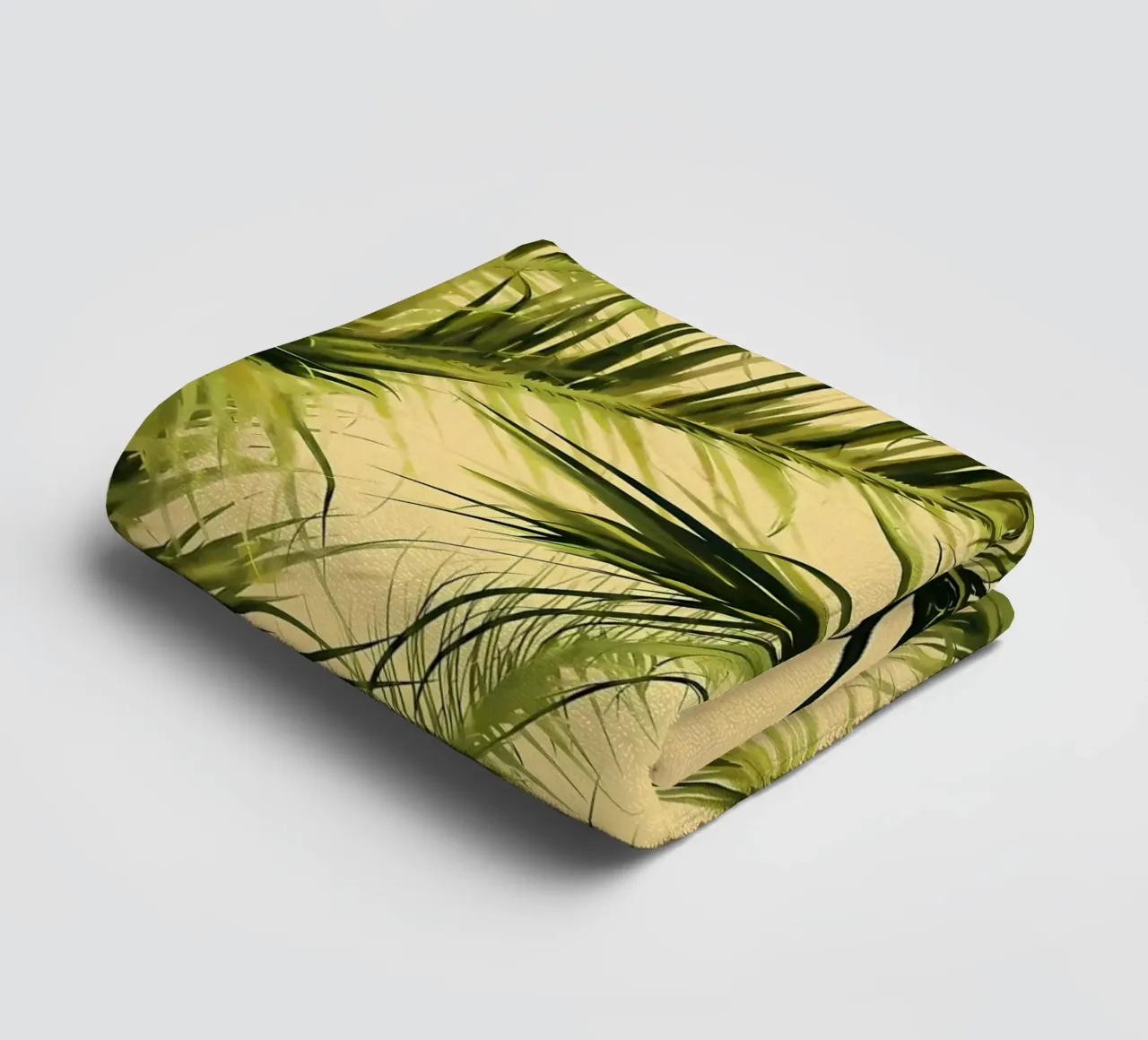 palm leaves tropical foliage towel by Jennifer R Spyhalski