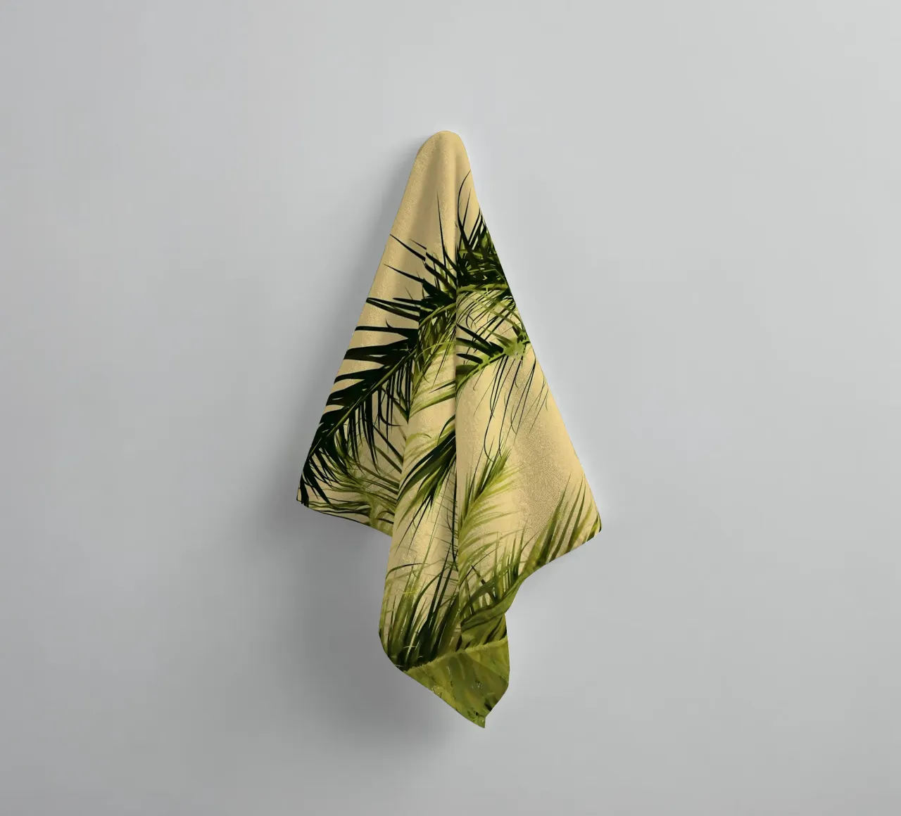palm leaves tropical foliage towel by Jennifer R Spyhalski