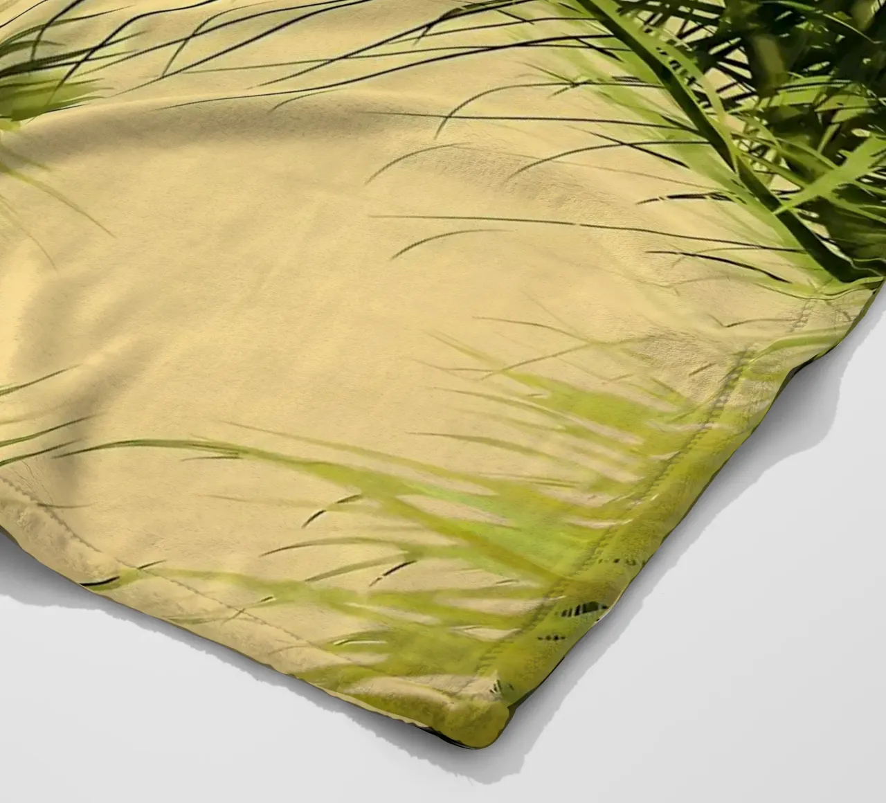 foglie di palma fogliame tropicale coperta in pile da Jennifer R Spyhalski