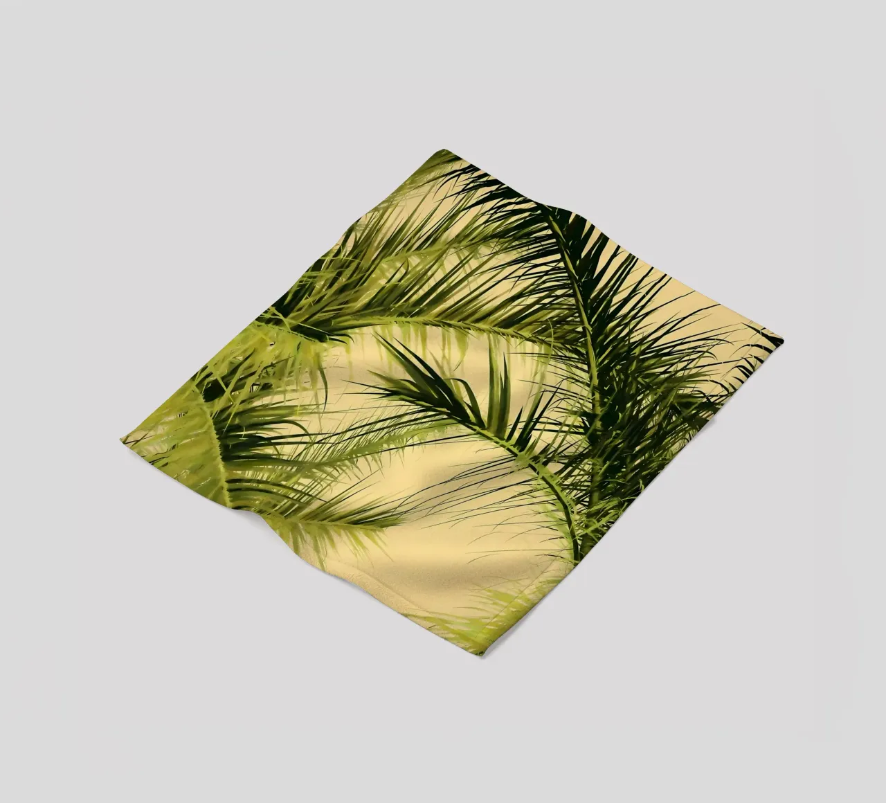 foglie di palma fogliame tropicale coperta in pile da Jennifer R Spyhalski