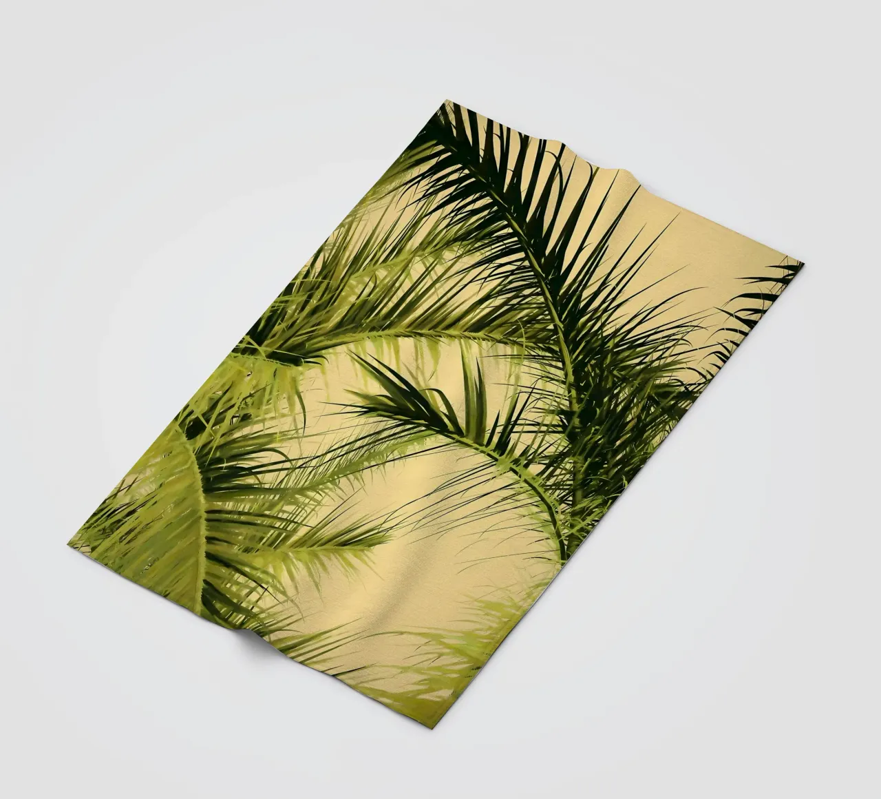 foglie di palma fogliame tropicale coperta in pile da Jennifer R Spyhalski