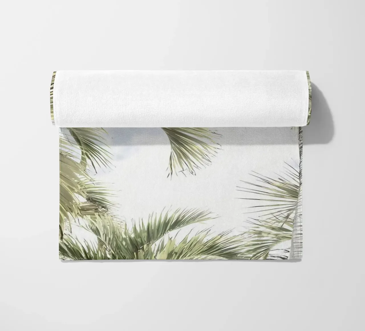 palme cielo tropicale lasciare telo mare da Jennifer R Spyhalski