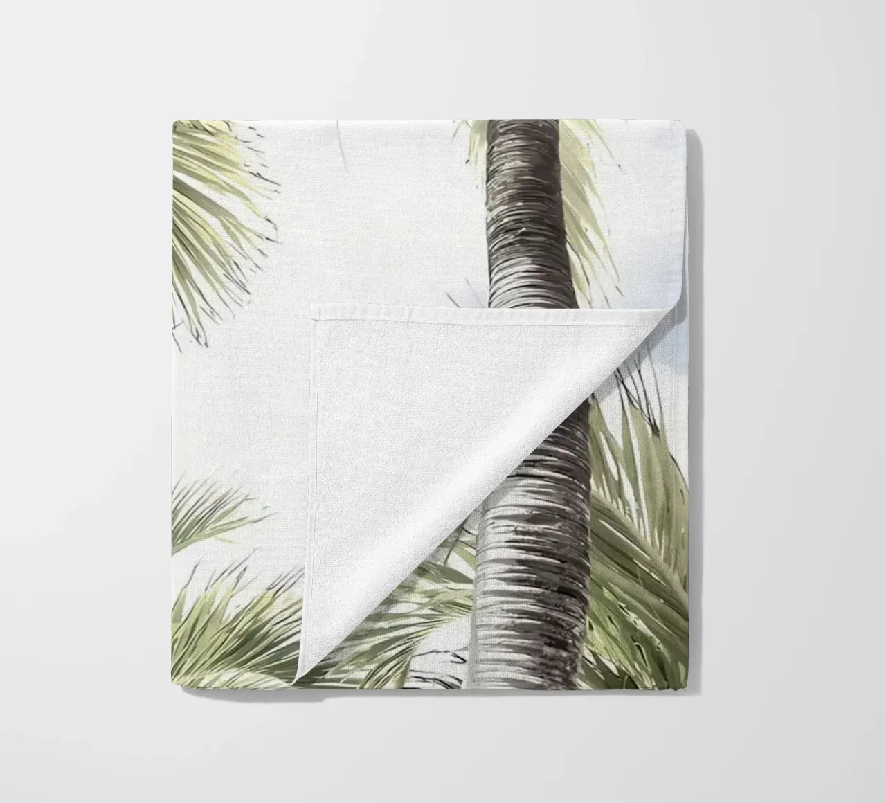 palme cielo tropicale lasciare telo mare da Jennifer R Spyhalski