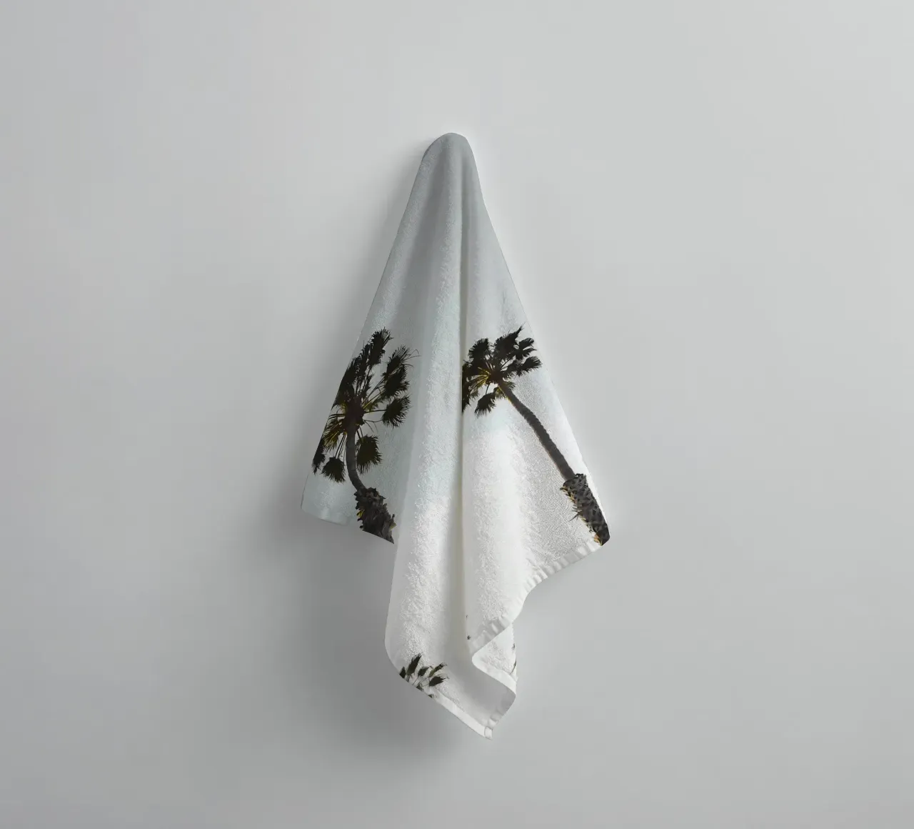 palm trees sky tall trees nature towel by Jennifer R Spyhalski