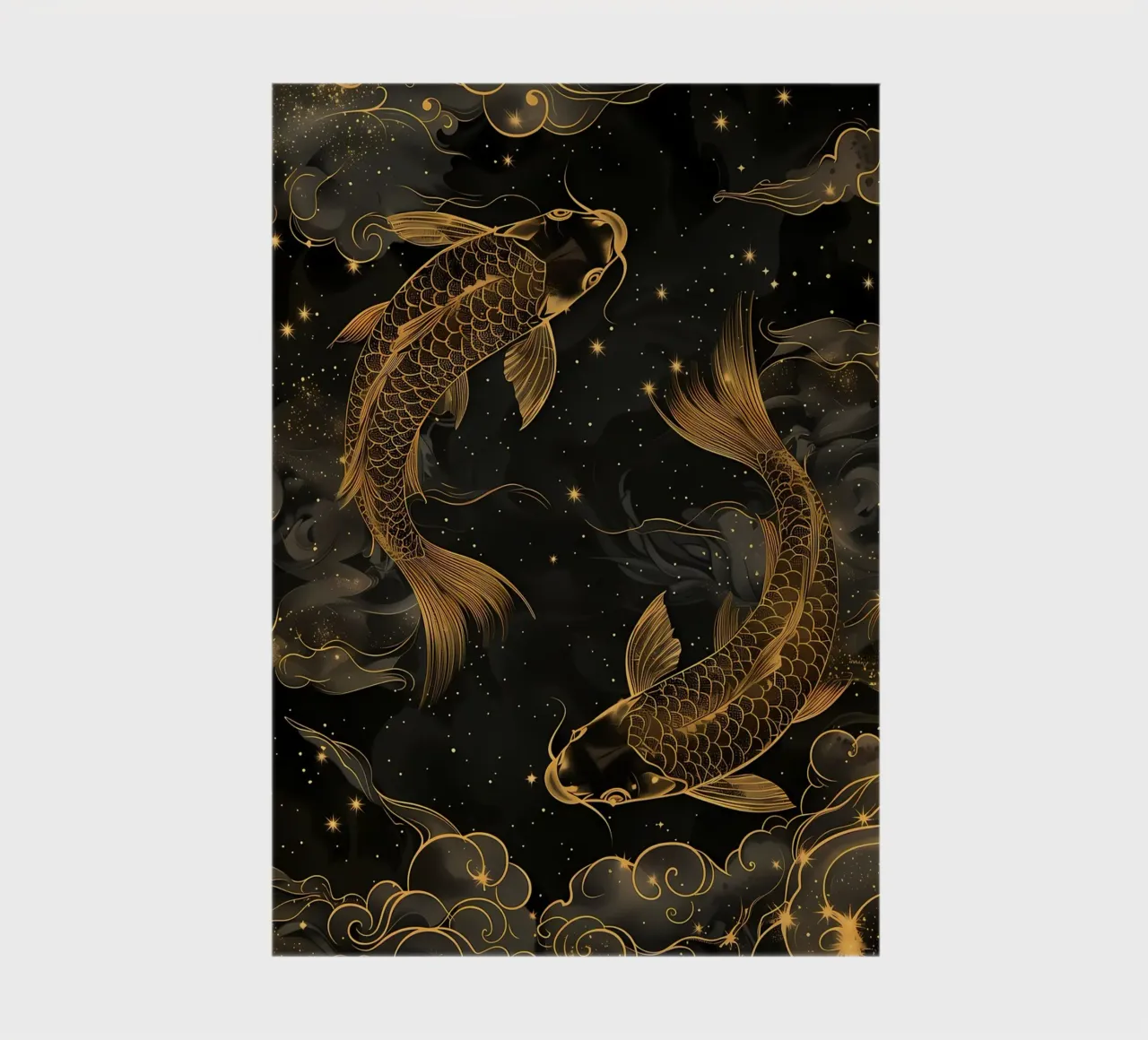 fish koi goldfish aquatic notebook by MountainShop