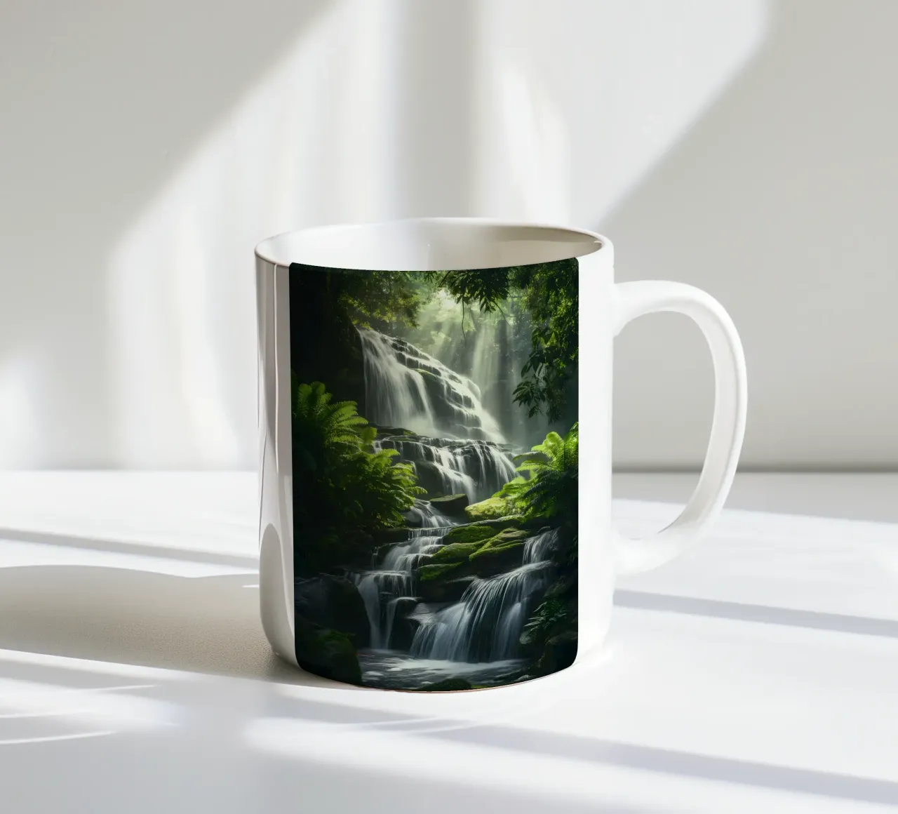 cascata foresta tropicale tazza in ceramica da MountainShop