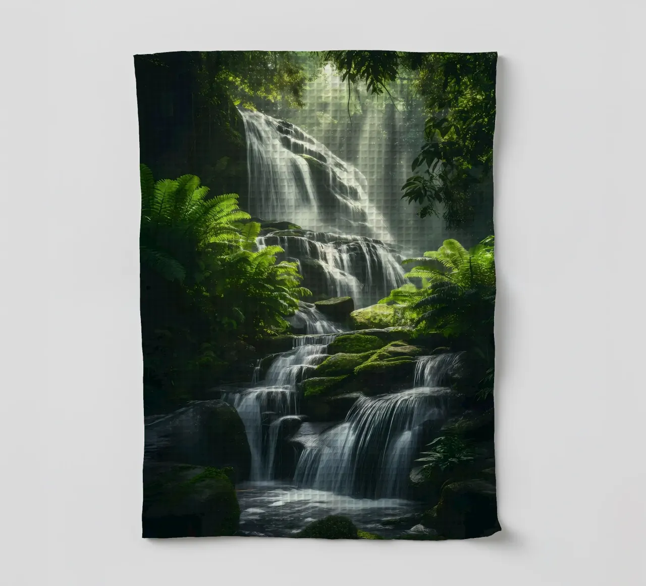 cascata foresta tropicale canovaccio da cucina da MountainShop