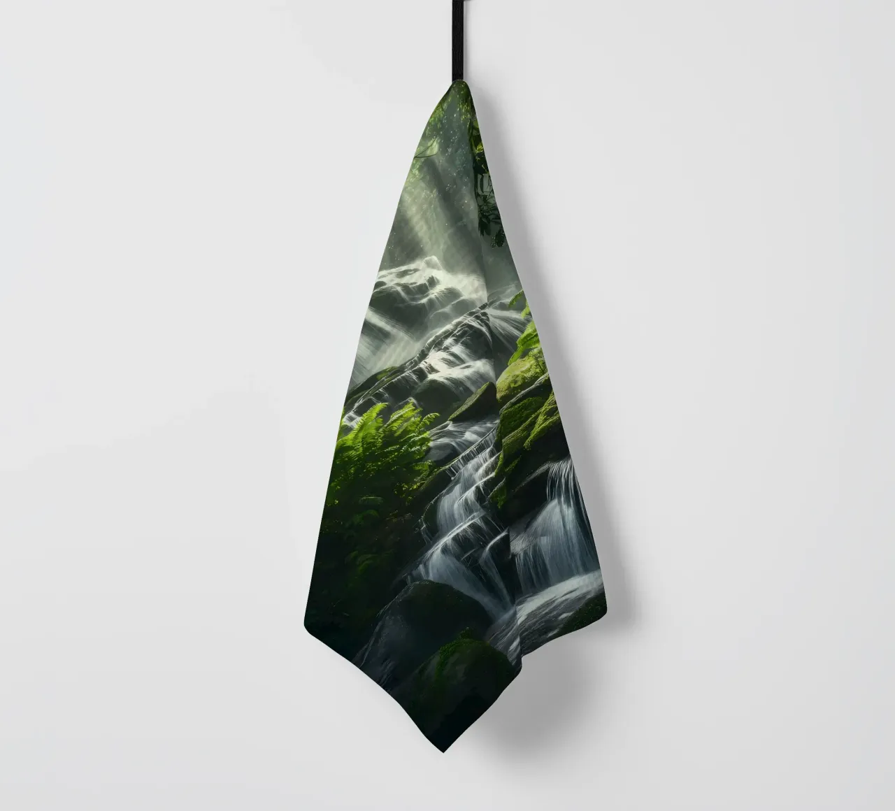 cascata foresta tropicale canovaccio da cucina da MountainShop