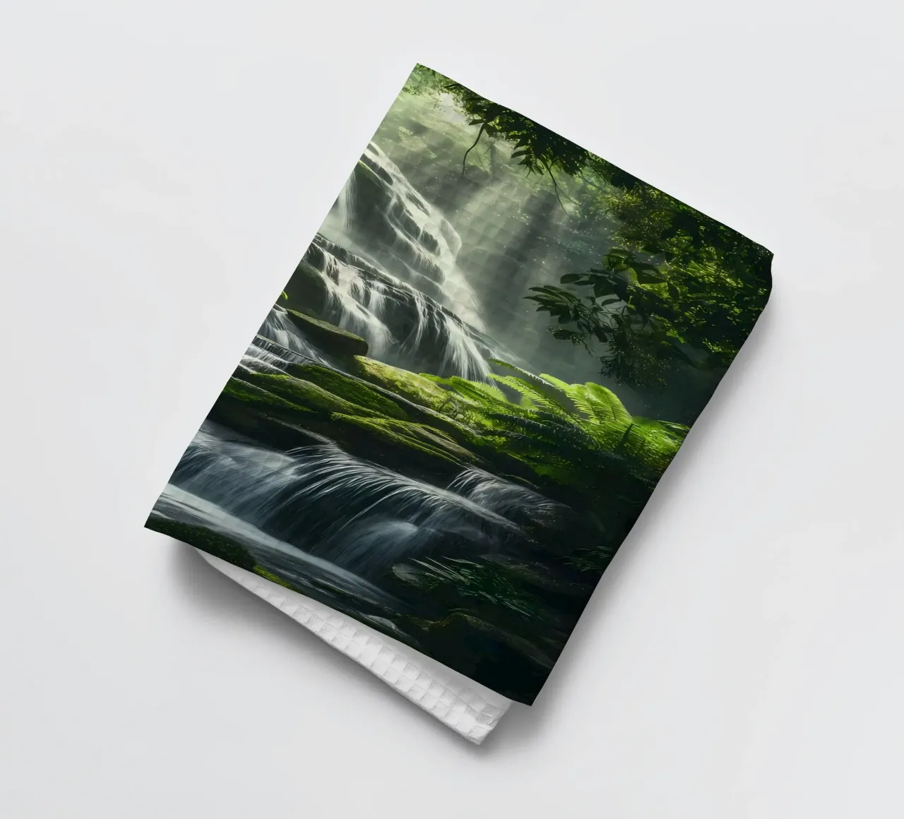 cascata foresta tropicale canovaccio da cucina da MountainShop