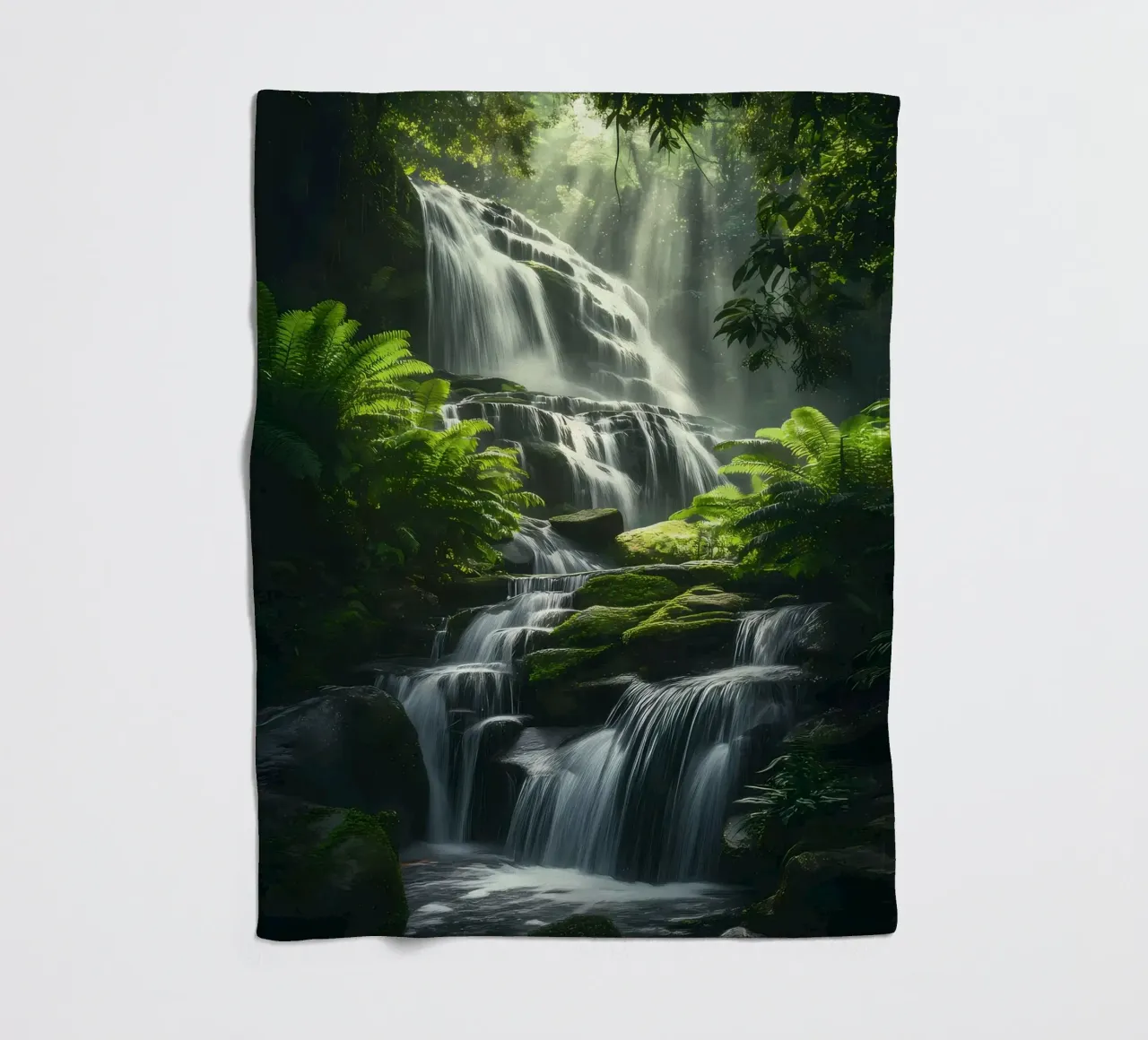 cascata foresta tropicale coperta in pile da MountainShop