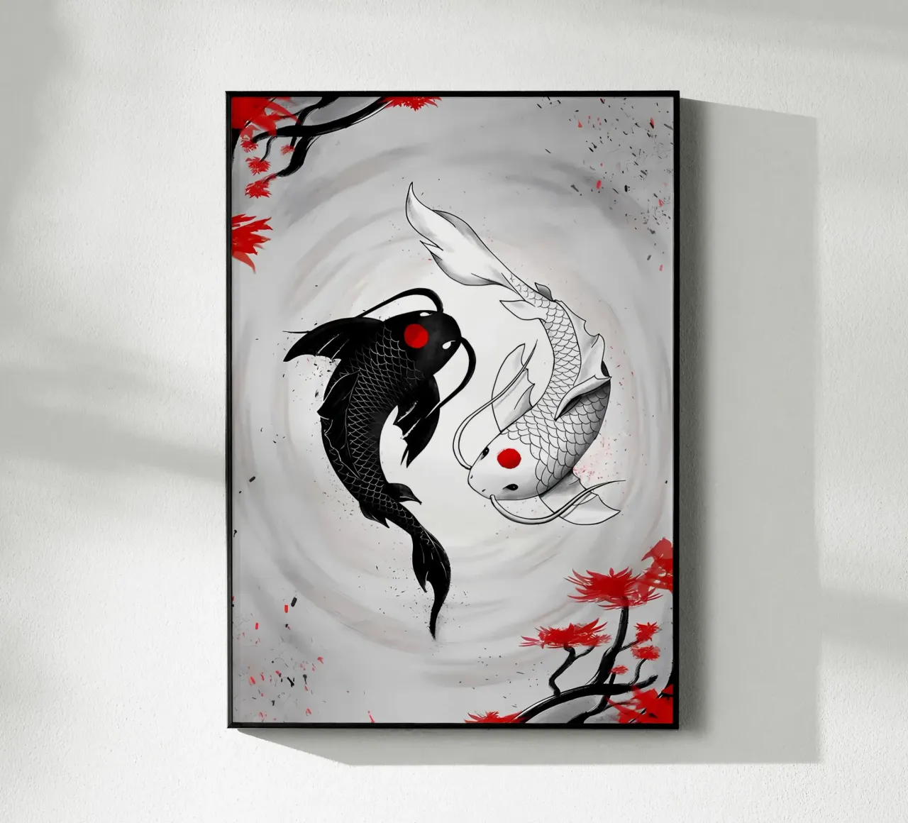 Pesce koi equilibrio yin yang plexiglass da MountainShop