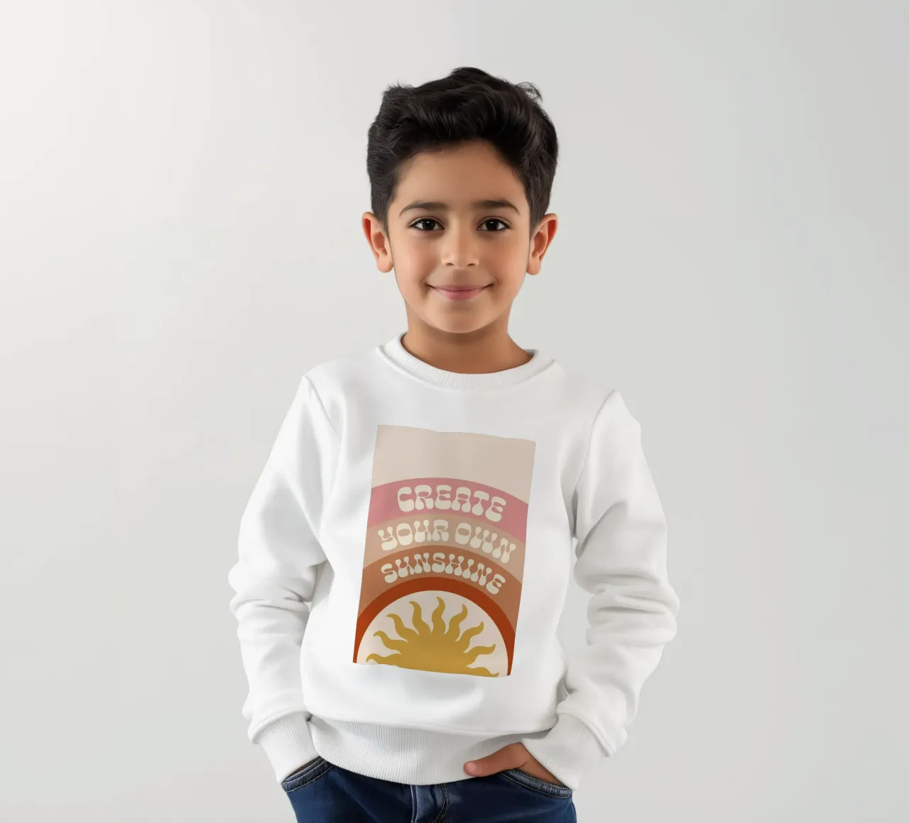 Create Your Own Sunshine felpa bambino da cafelab