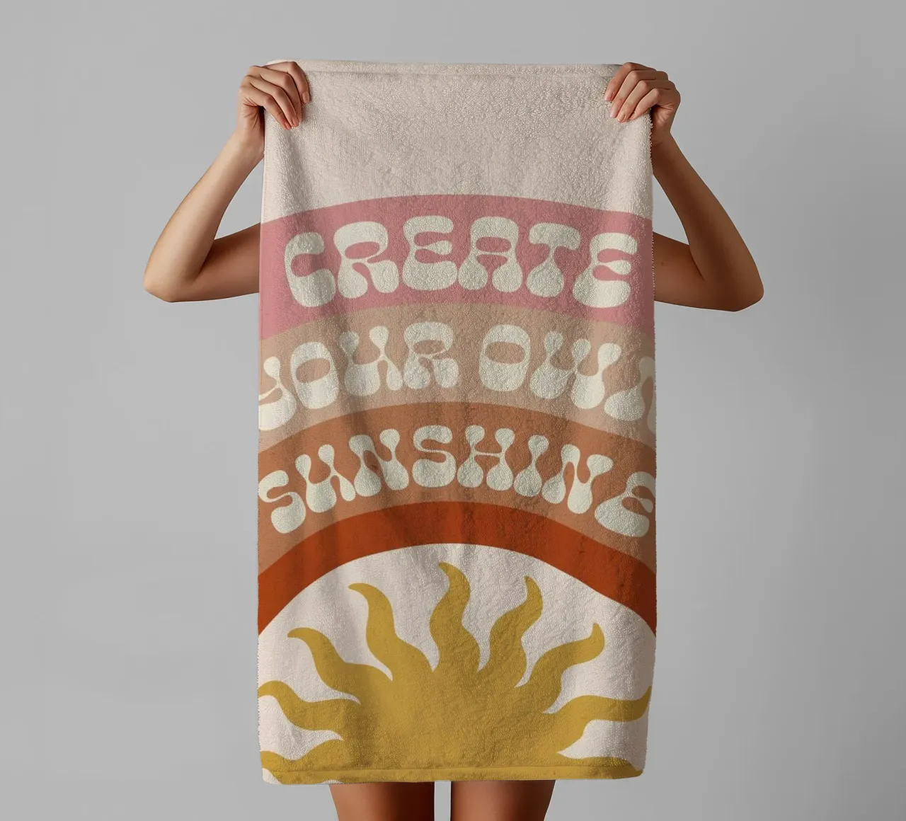Create Your Own Sunshine asciugamano da bagno da cafelab