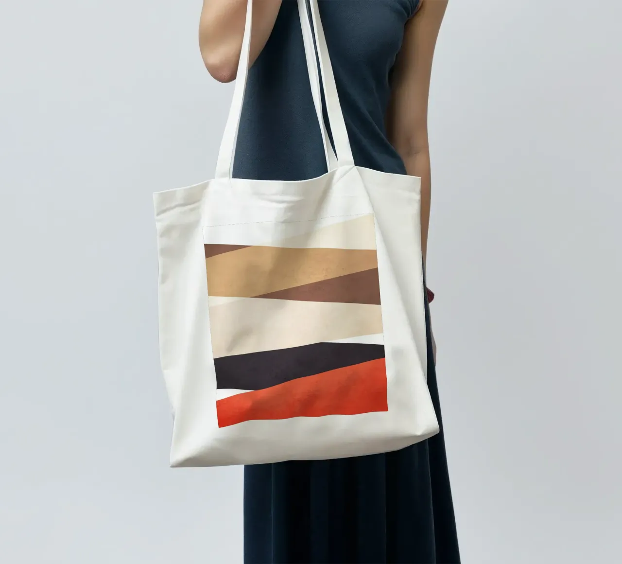 Geometric Shapes no. 20 borsa in juta da adrianooliveira