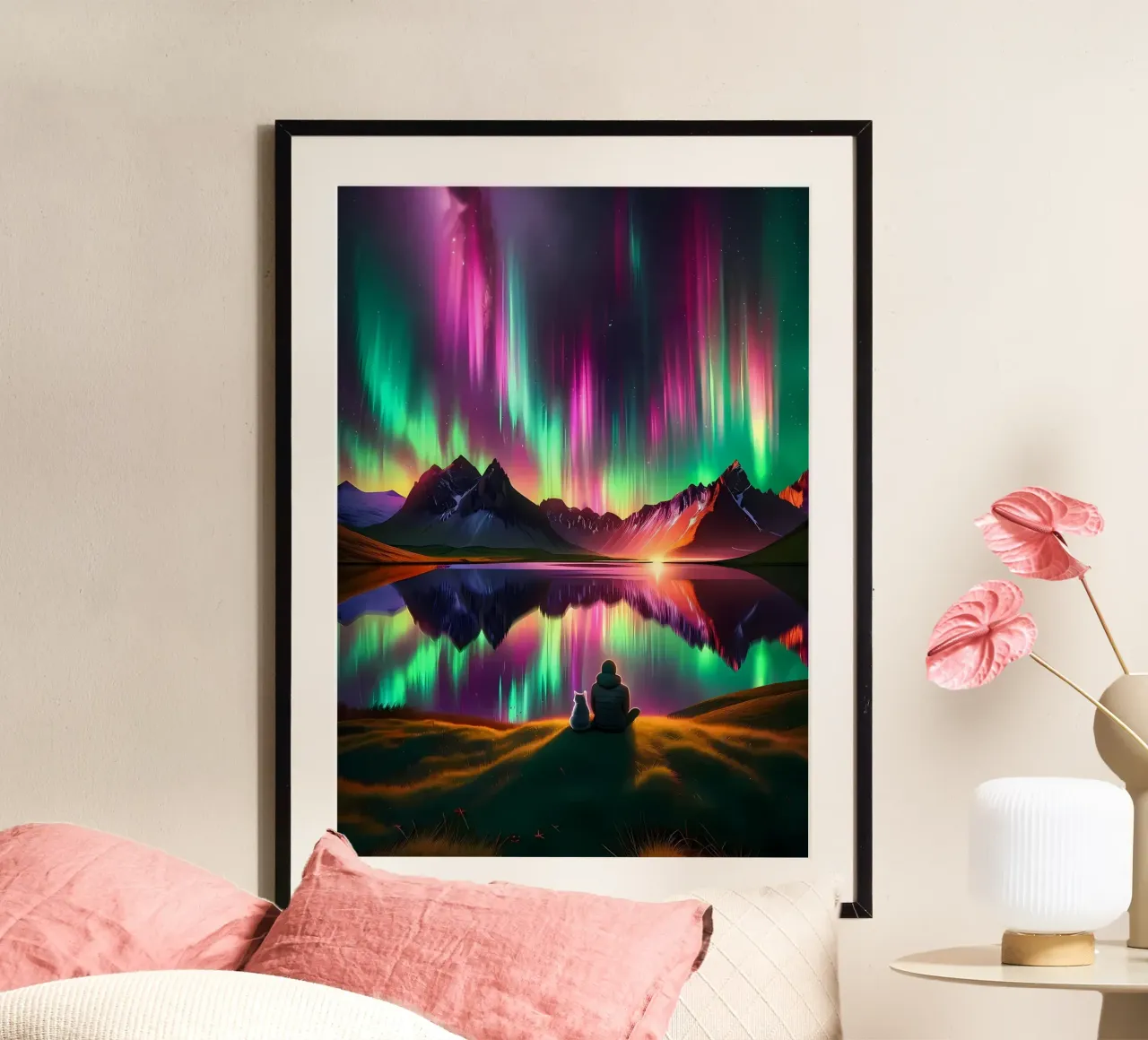 aurora-borealis northern-lights hahnemühle by Jennifer R Spyhalski