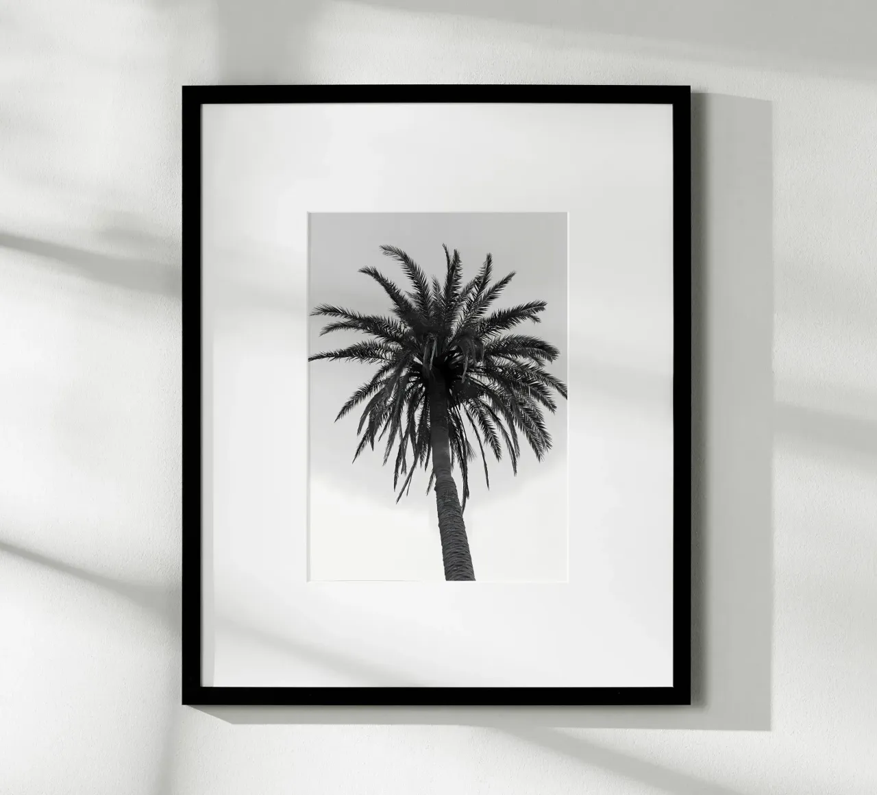fronde di palma tropicale poster con telaio in alluminio da Jennifer R Spyhalski